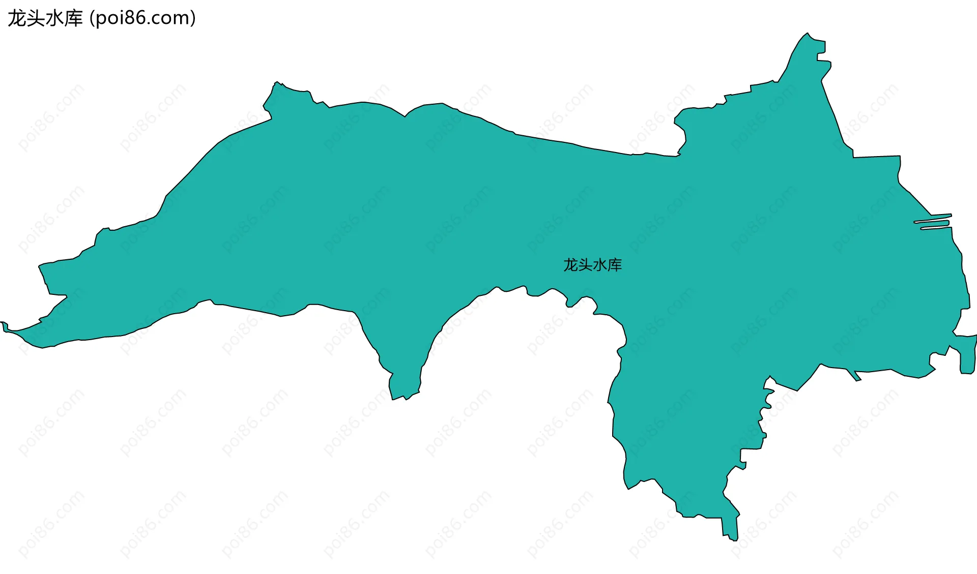 龙头水库边界地图