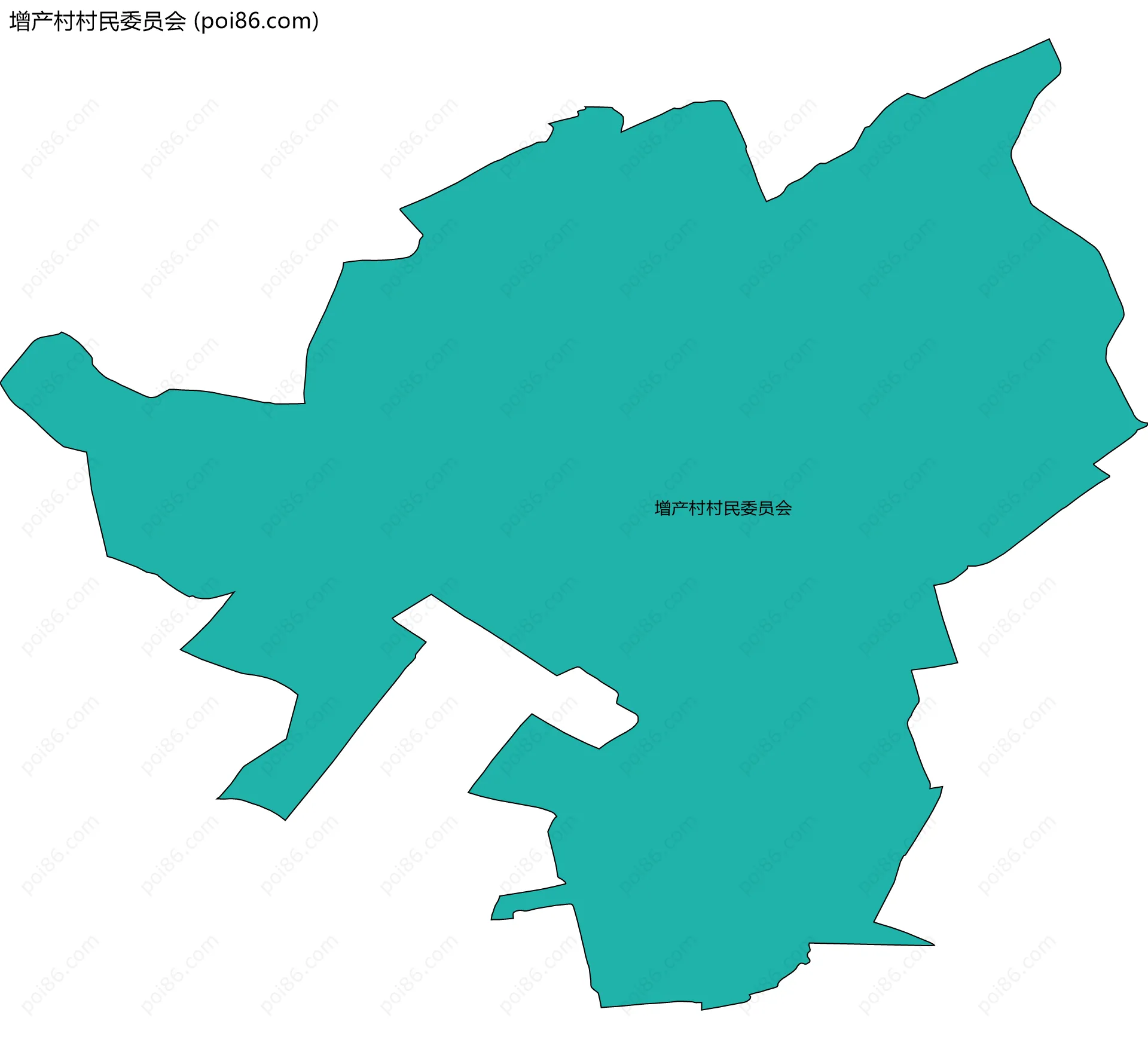 增产村村民委员会边界地图