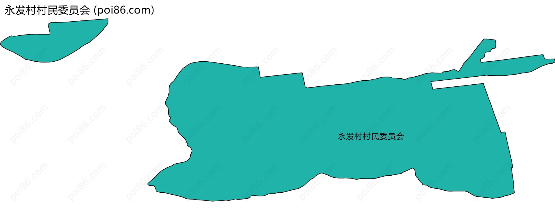 永发村村民委员会边界地图