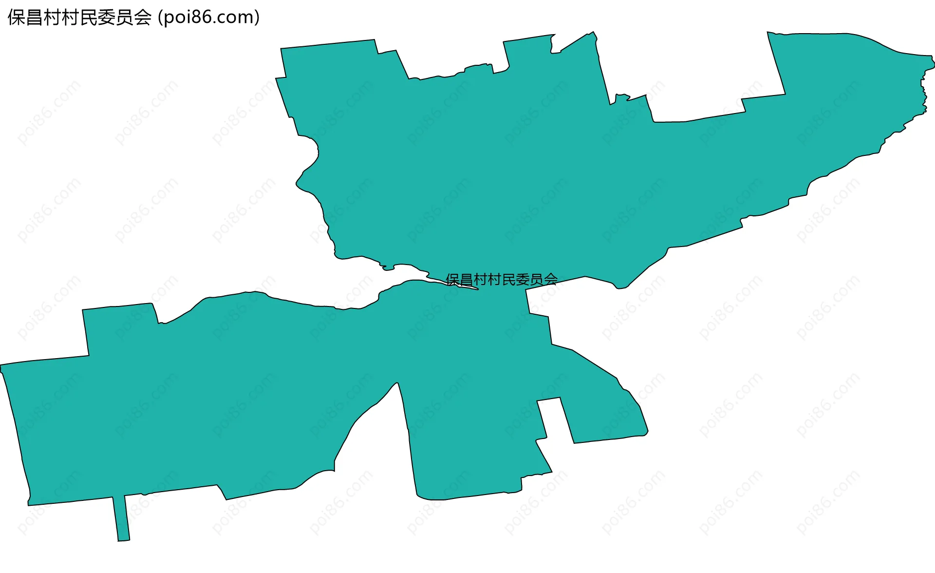 保昌村村民委员会边界地图