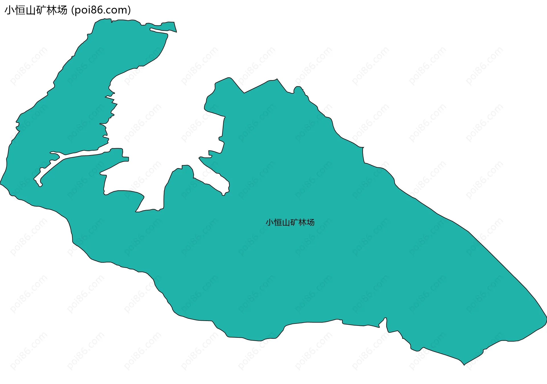 小恒山矿林场边界地图