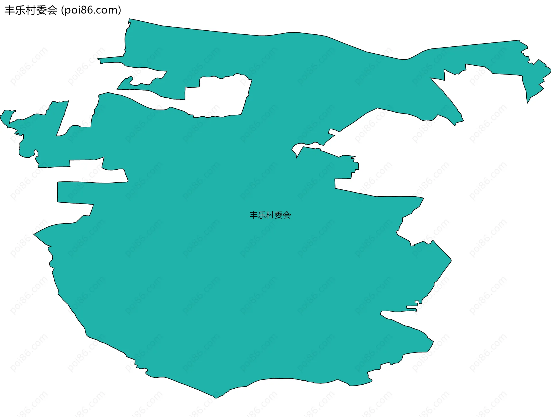 丰乐村委会边界地图