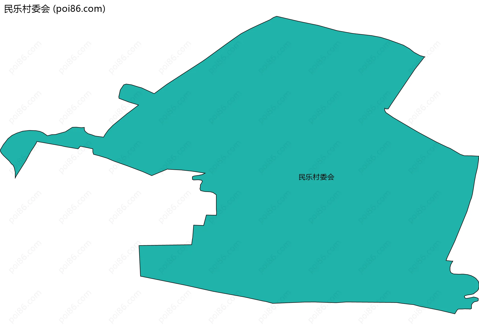 民乐村委会边界地图