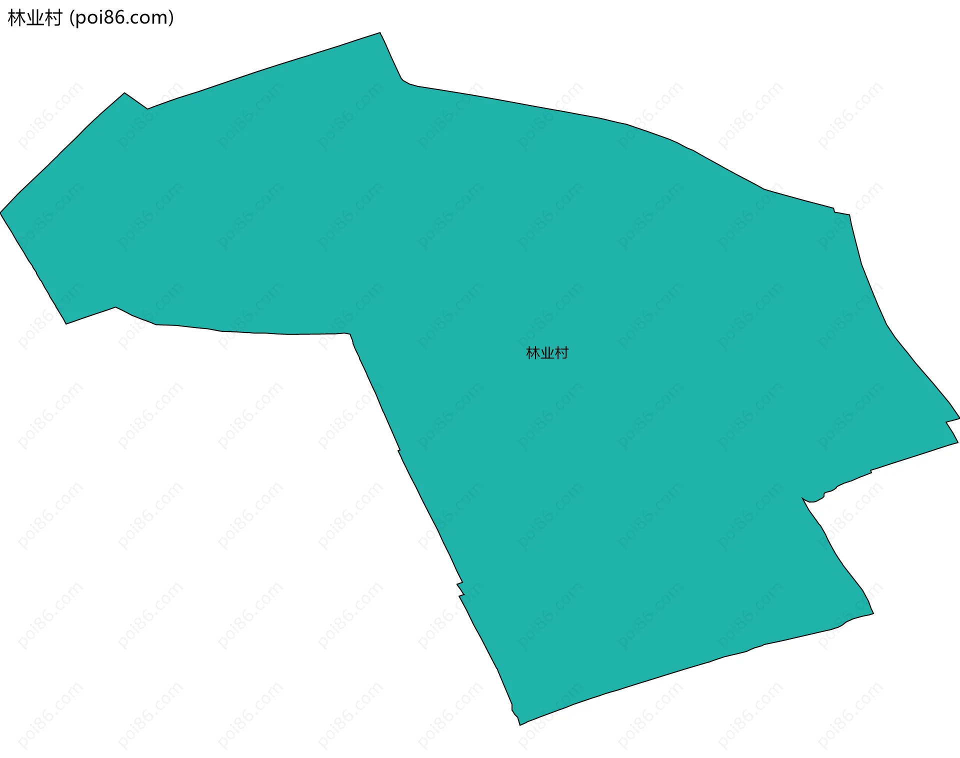 林业村边界地图