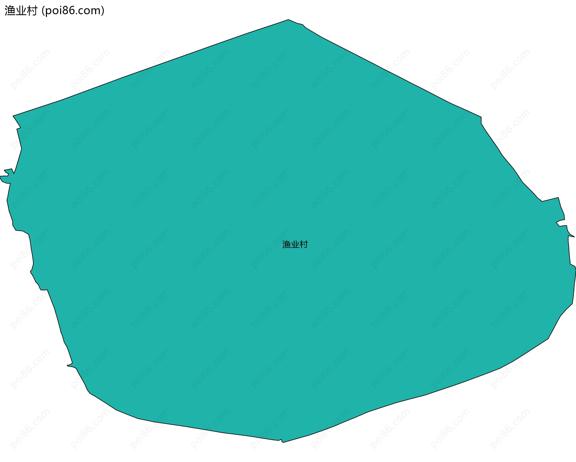 渔业村边界地图