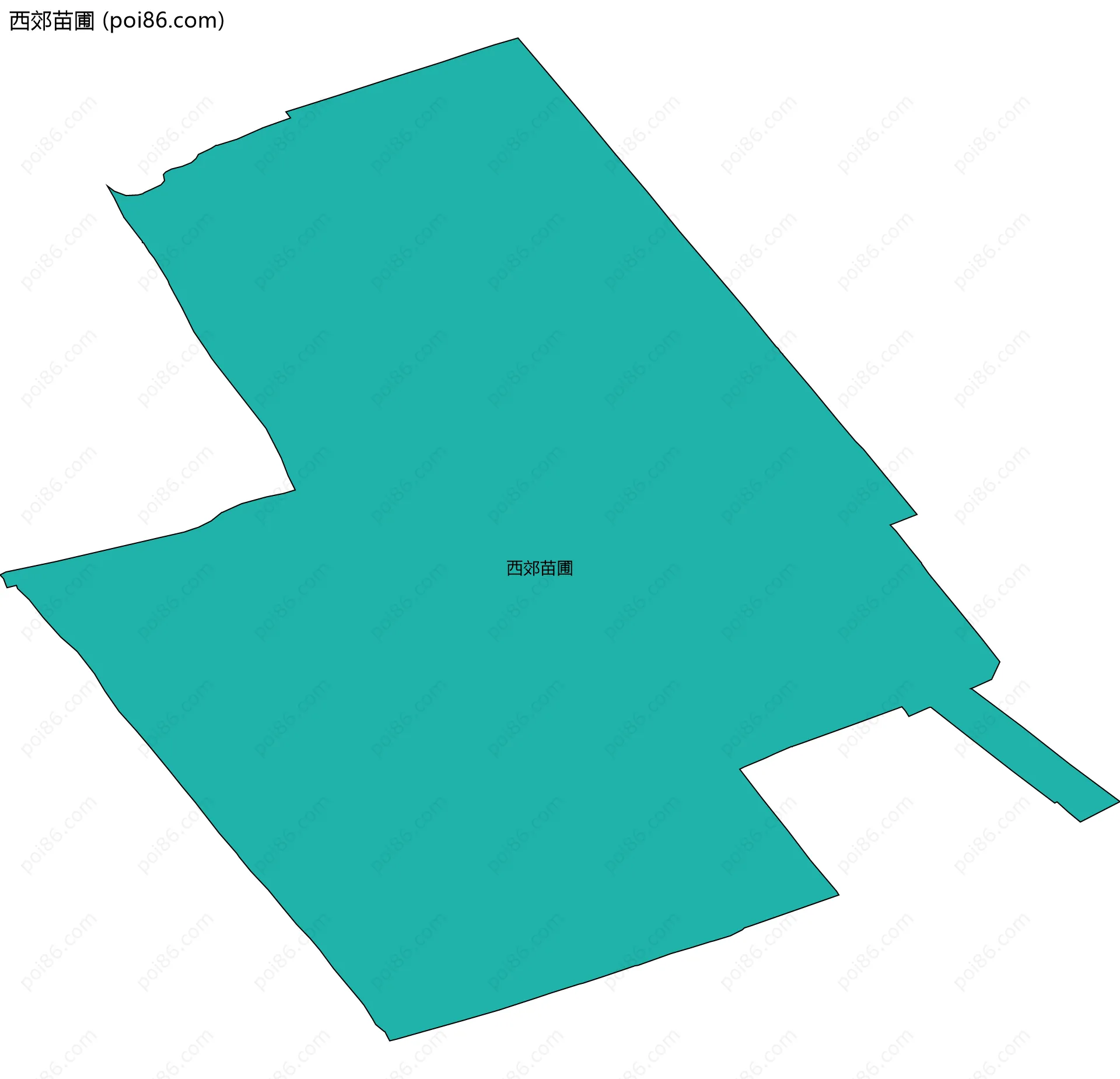 西郊苗圃边界地图