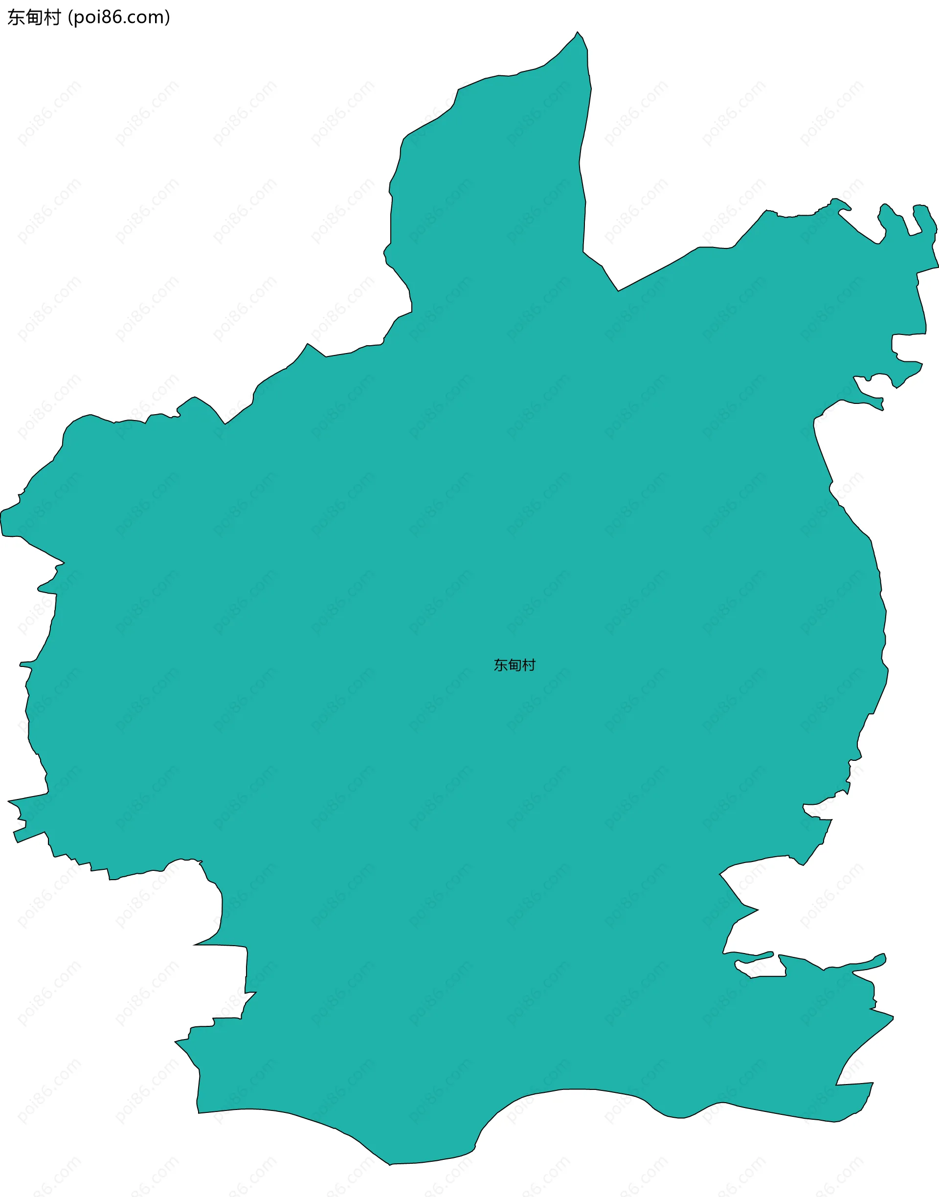 东甸村边界地图