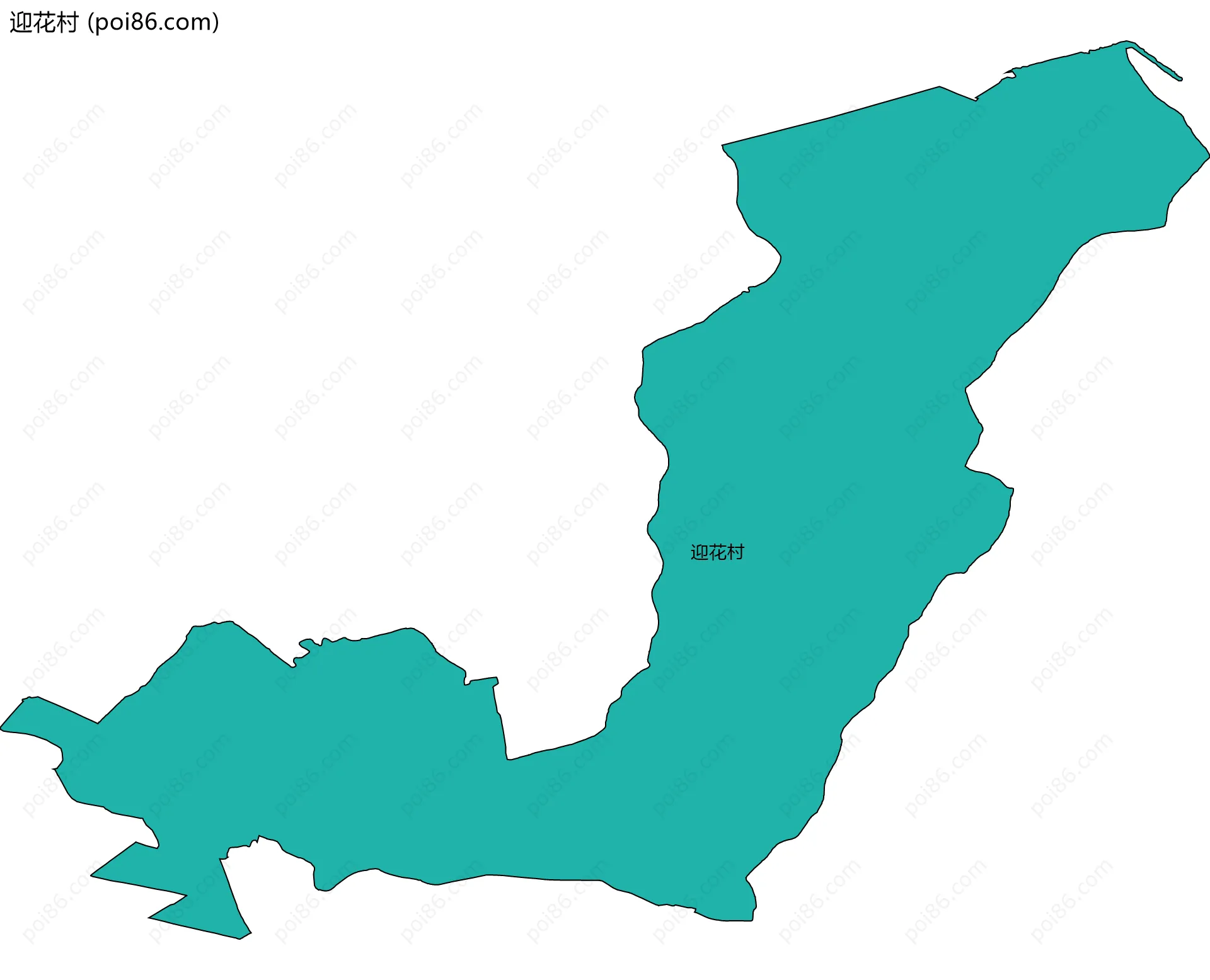 迎花村边界地图