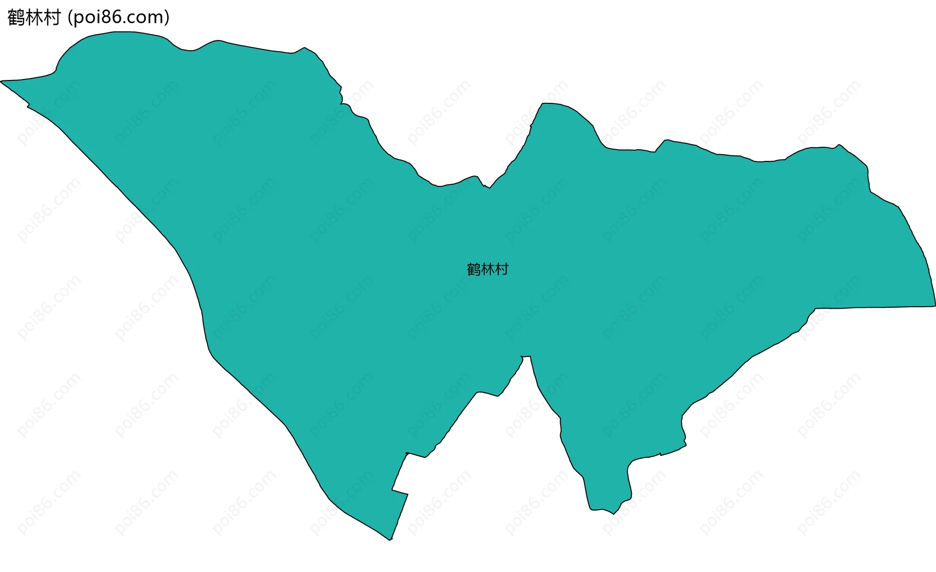 鹤林村边界地图
