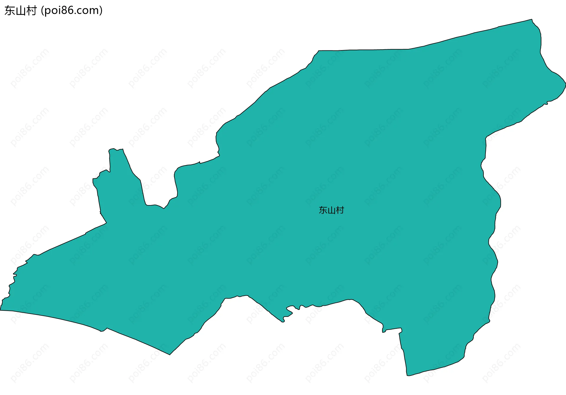 东山村边界地图