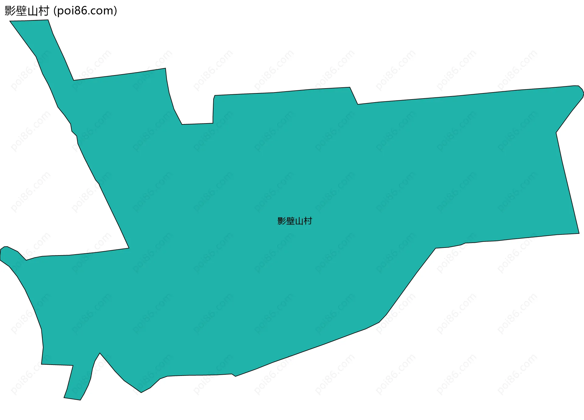 影壁山村边界地图