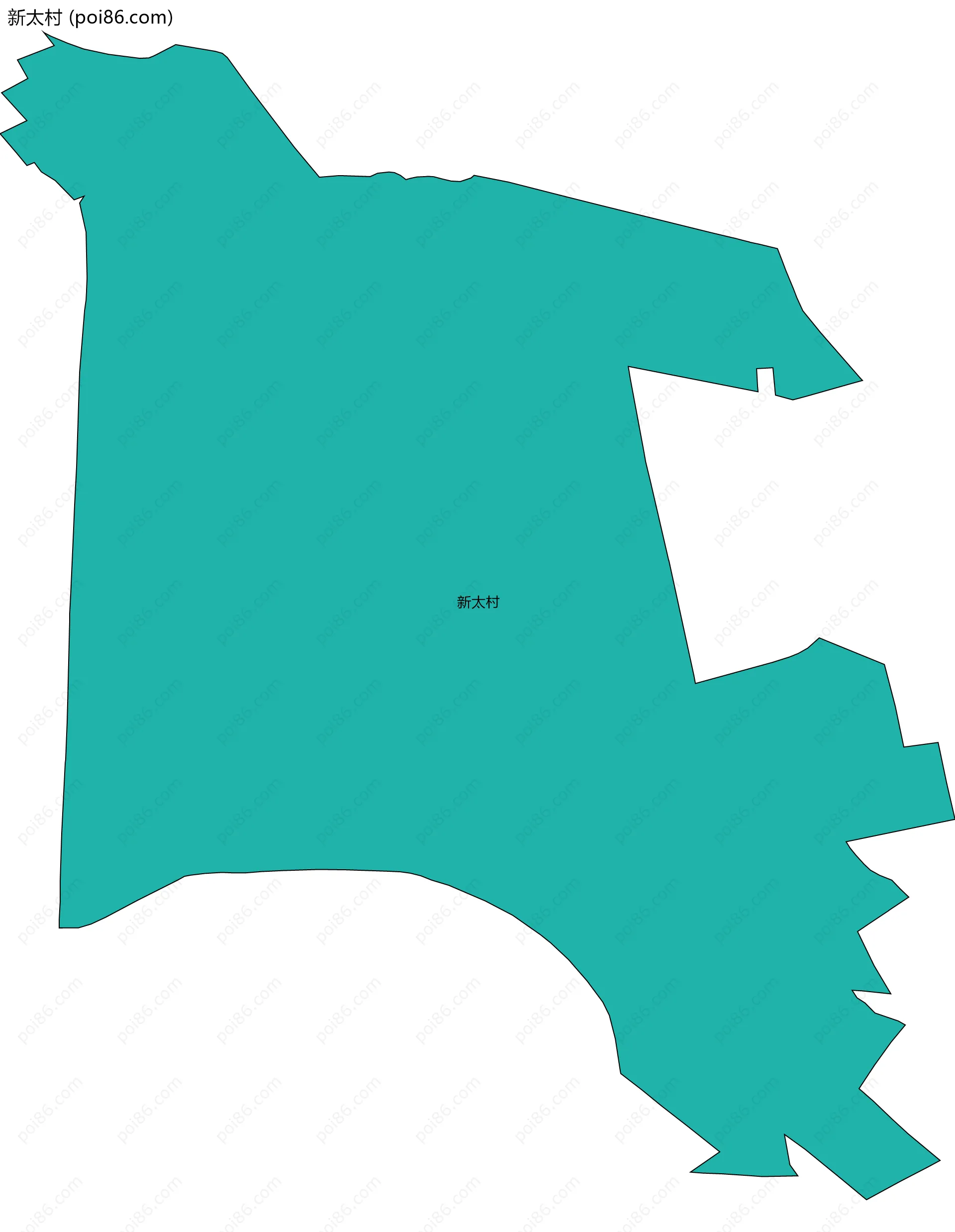 新太村边界地图