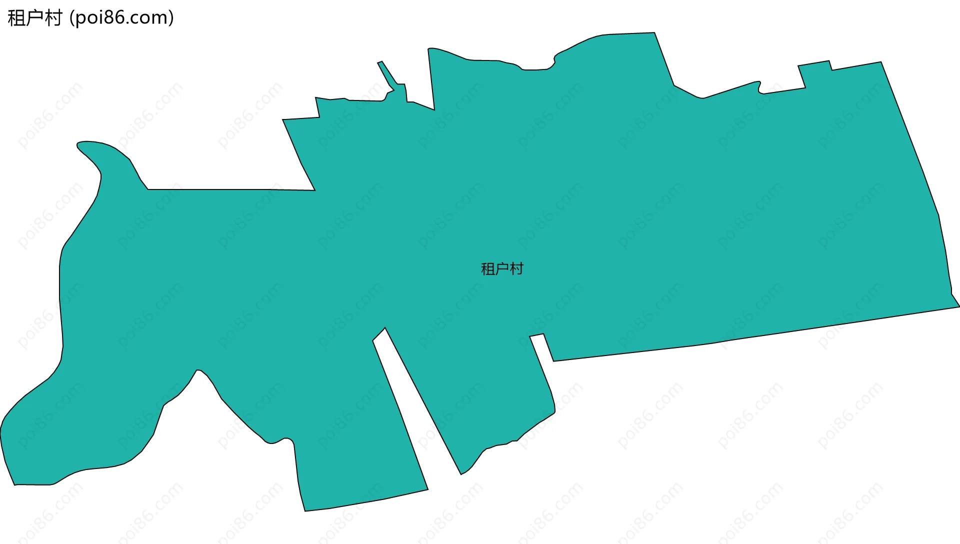租户村边界地图