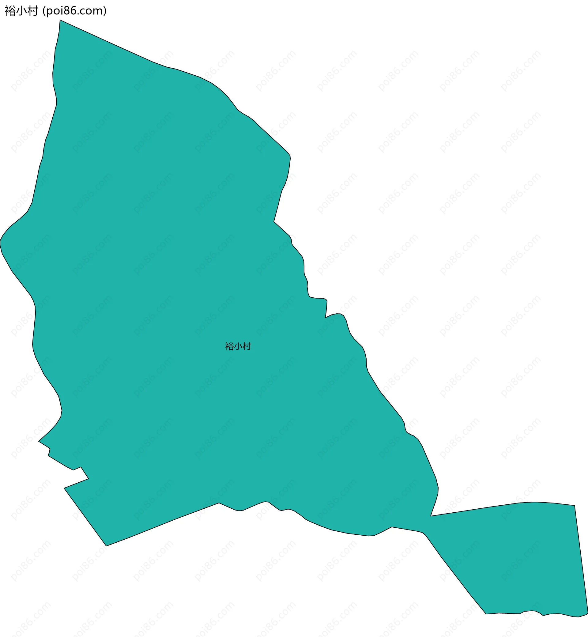 裕小村边界地图