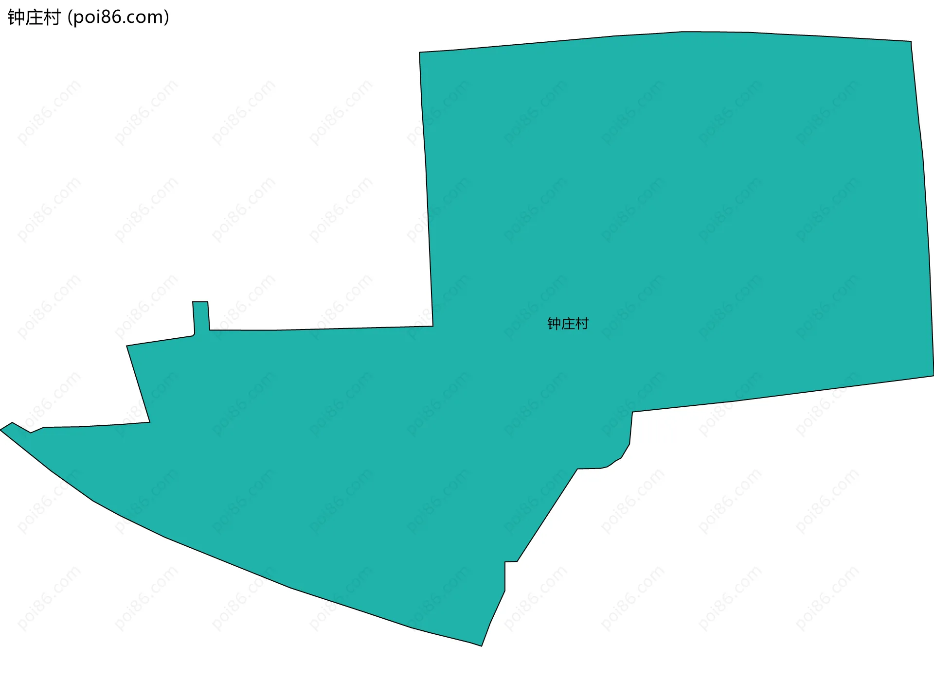 钟庄村边界地图