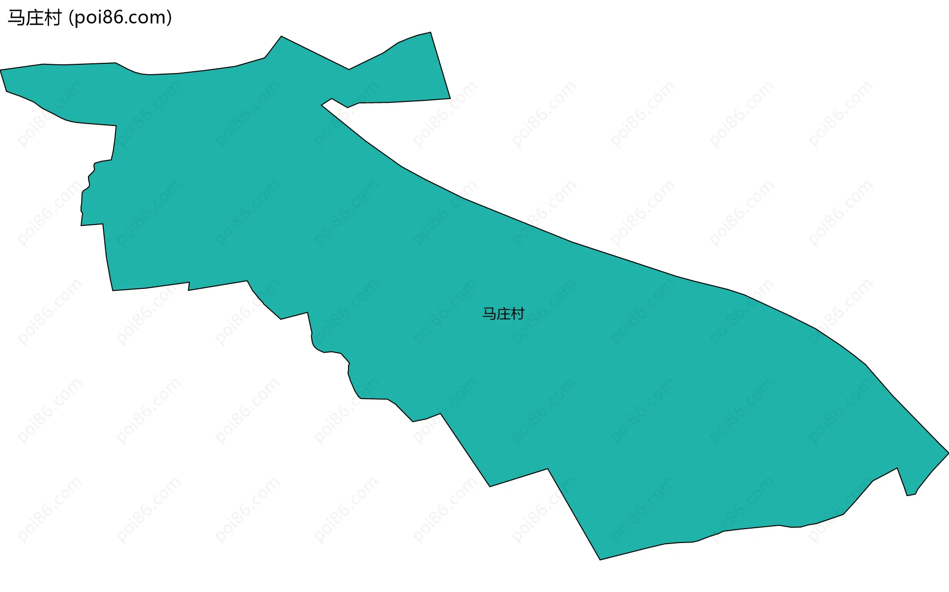 马庄村边界地图