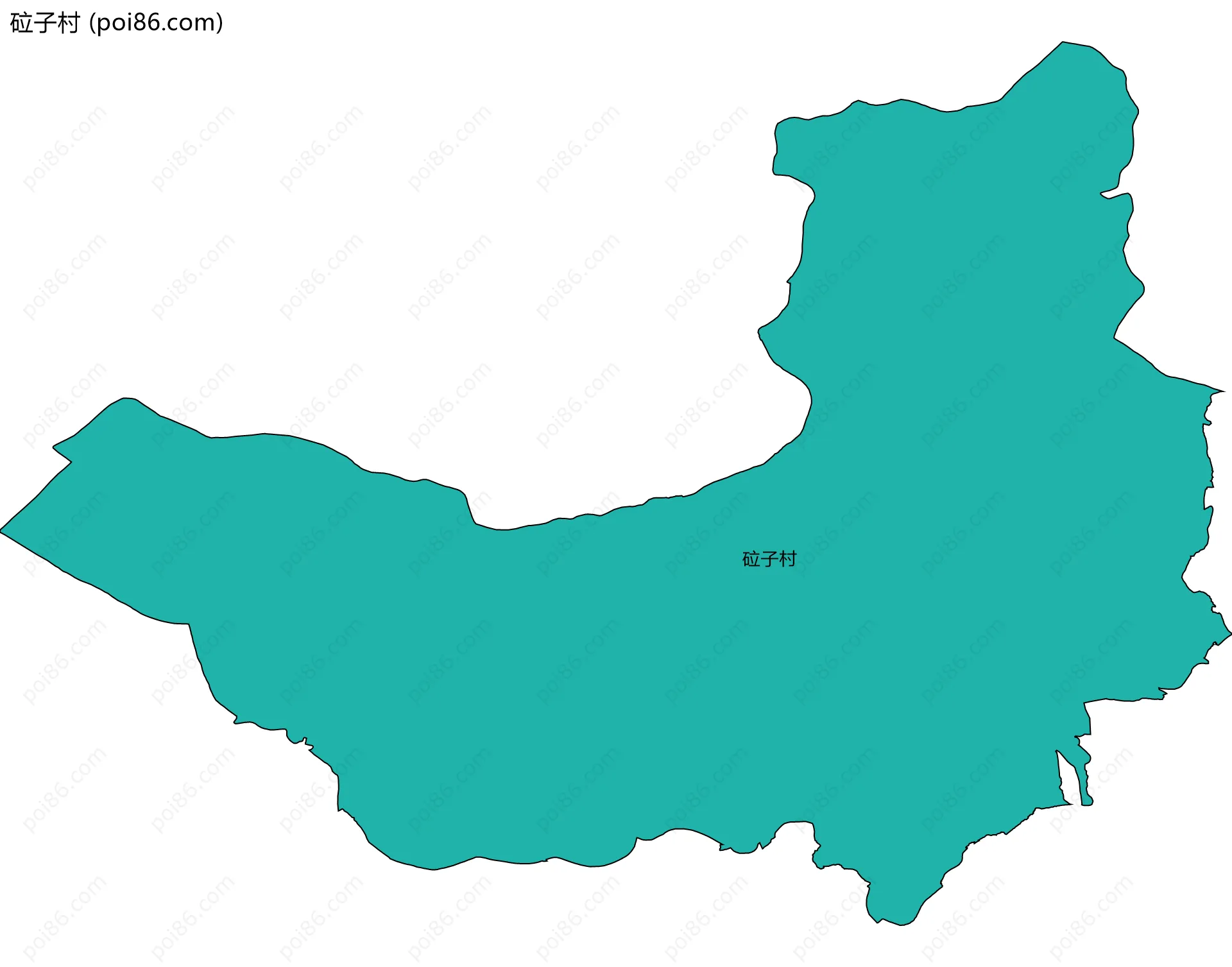 砬子村边界地图
