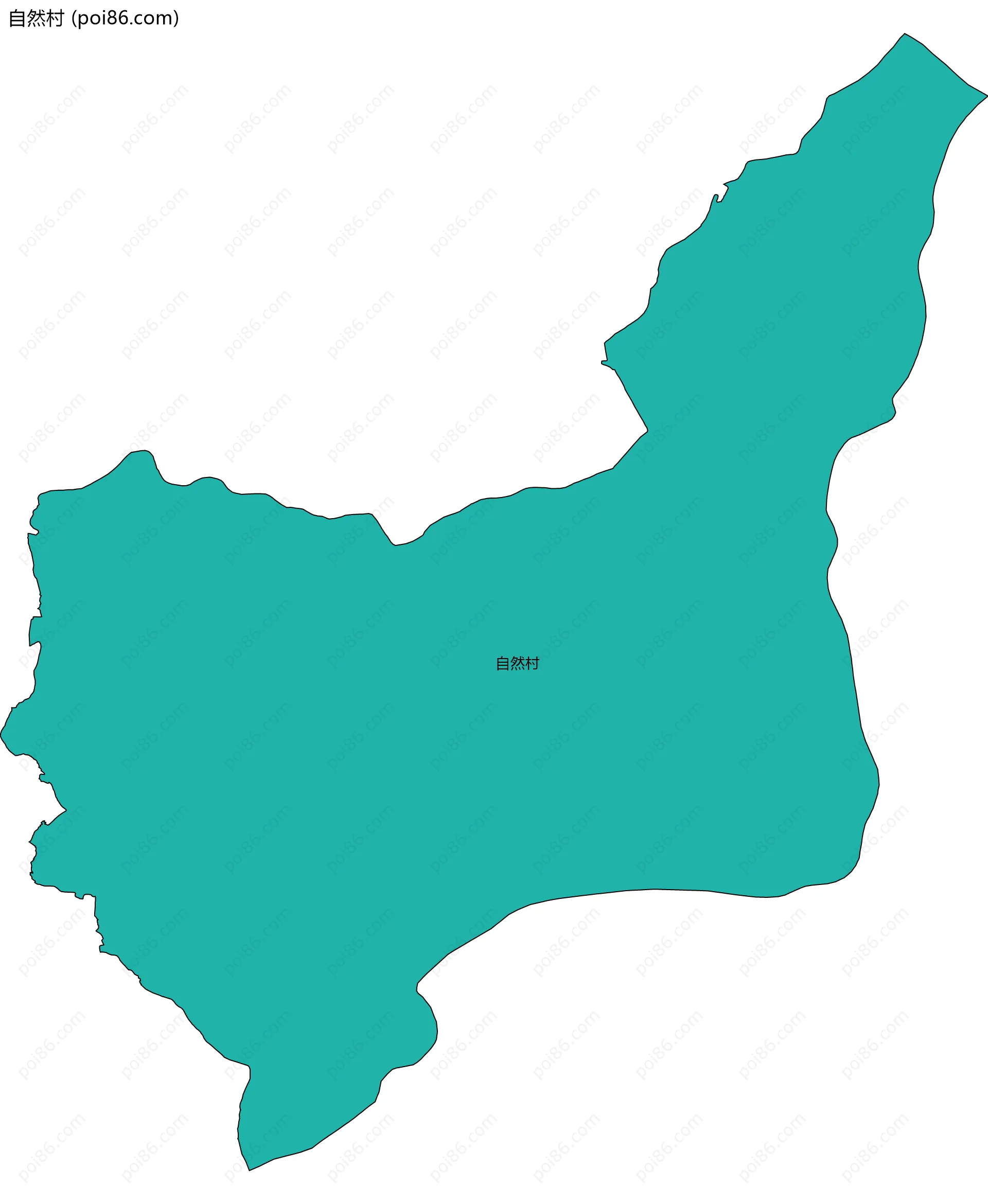 自然村边界地图