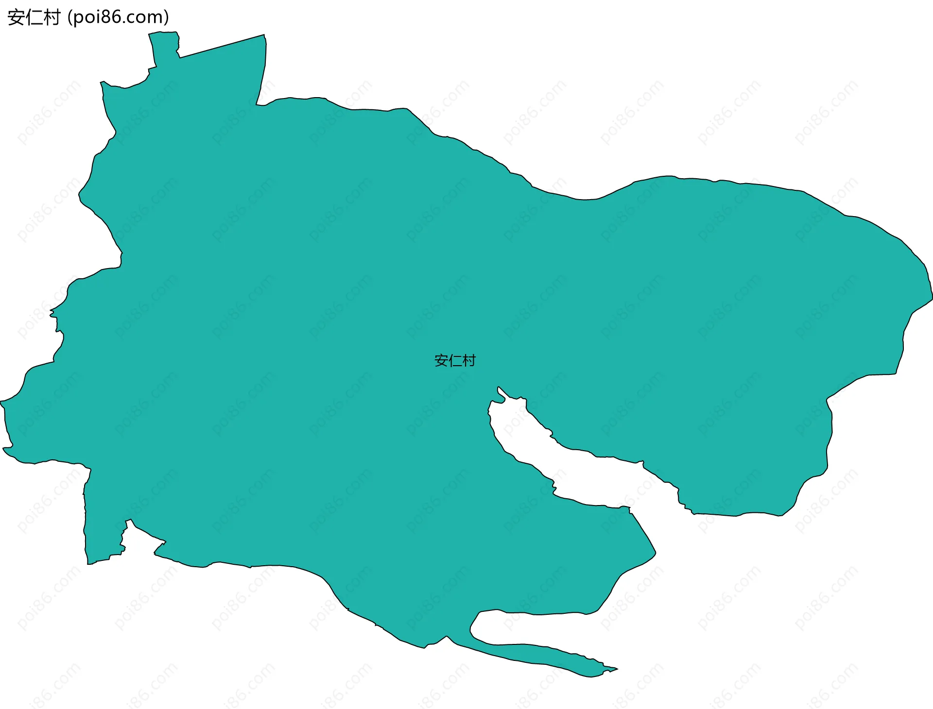 安仁村边界地图