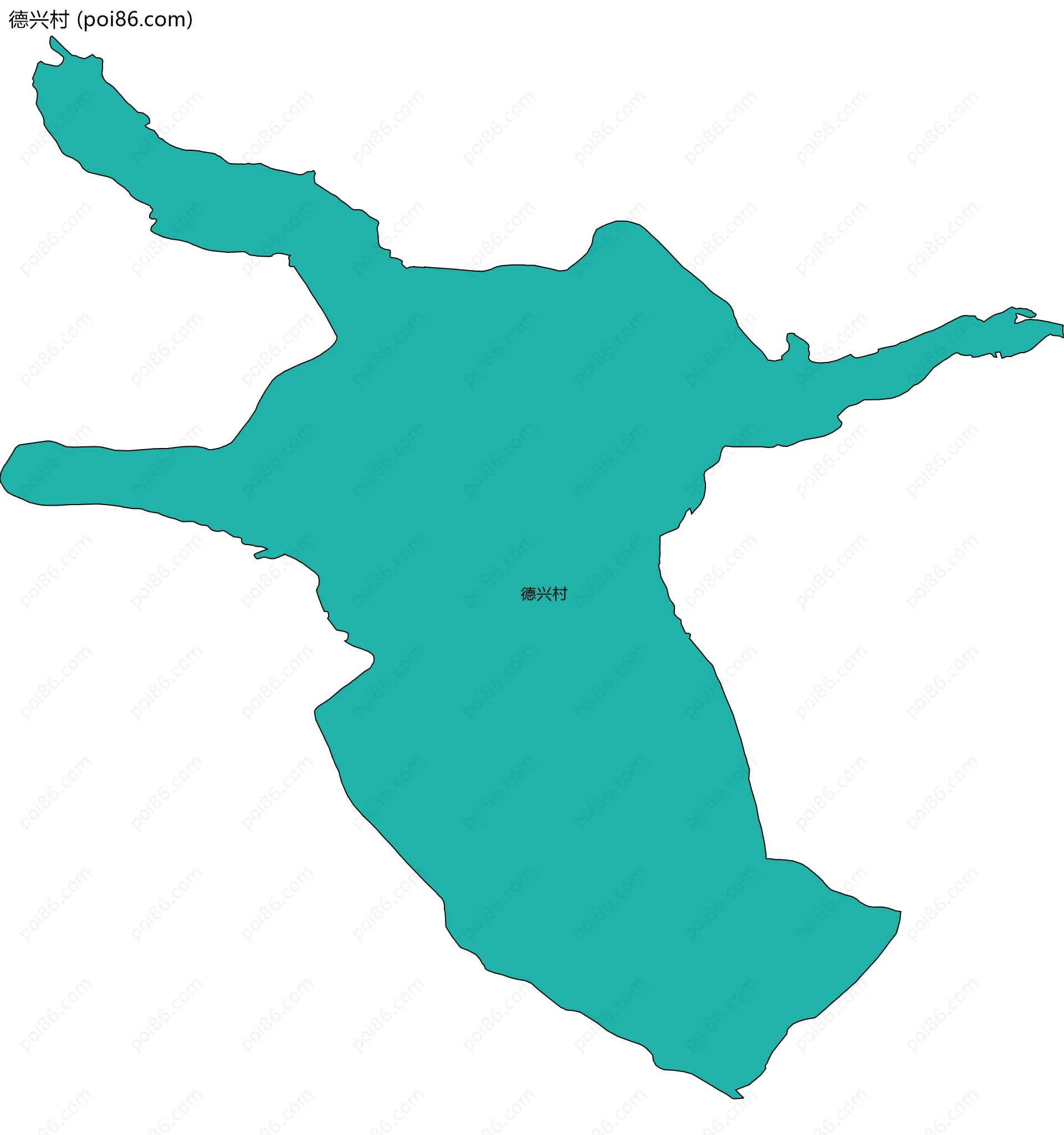 德兴村边界地图