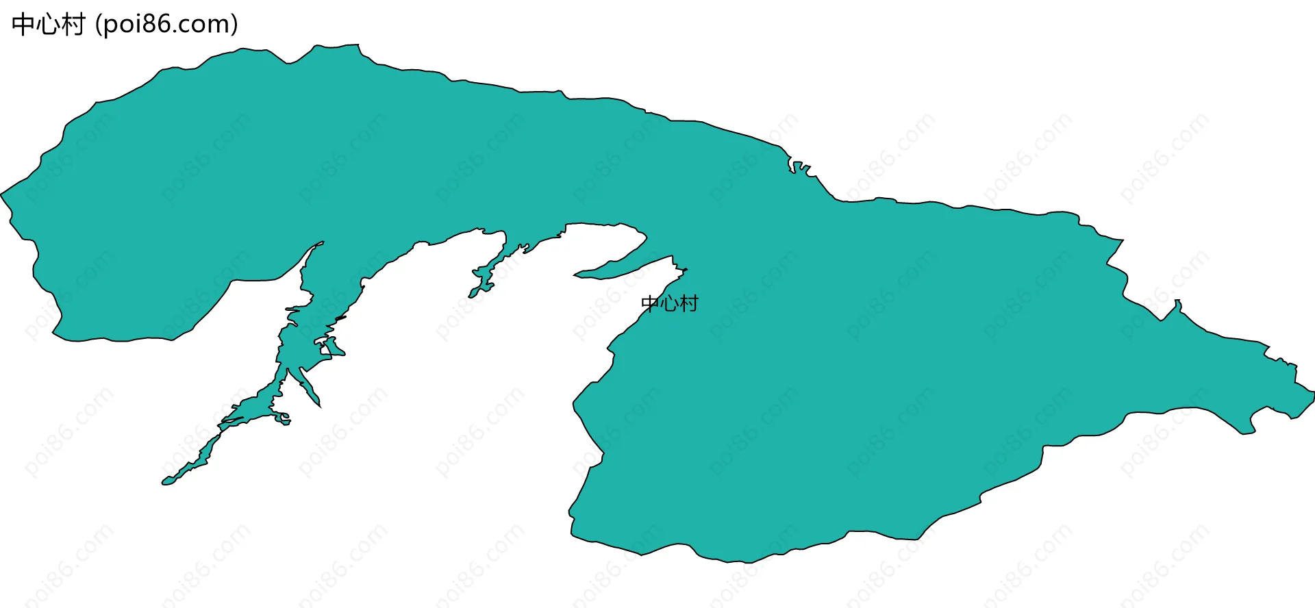 中心村边界地图