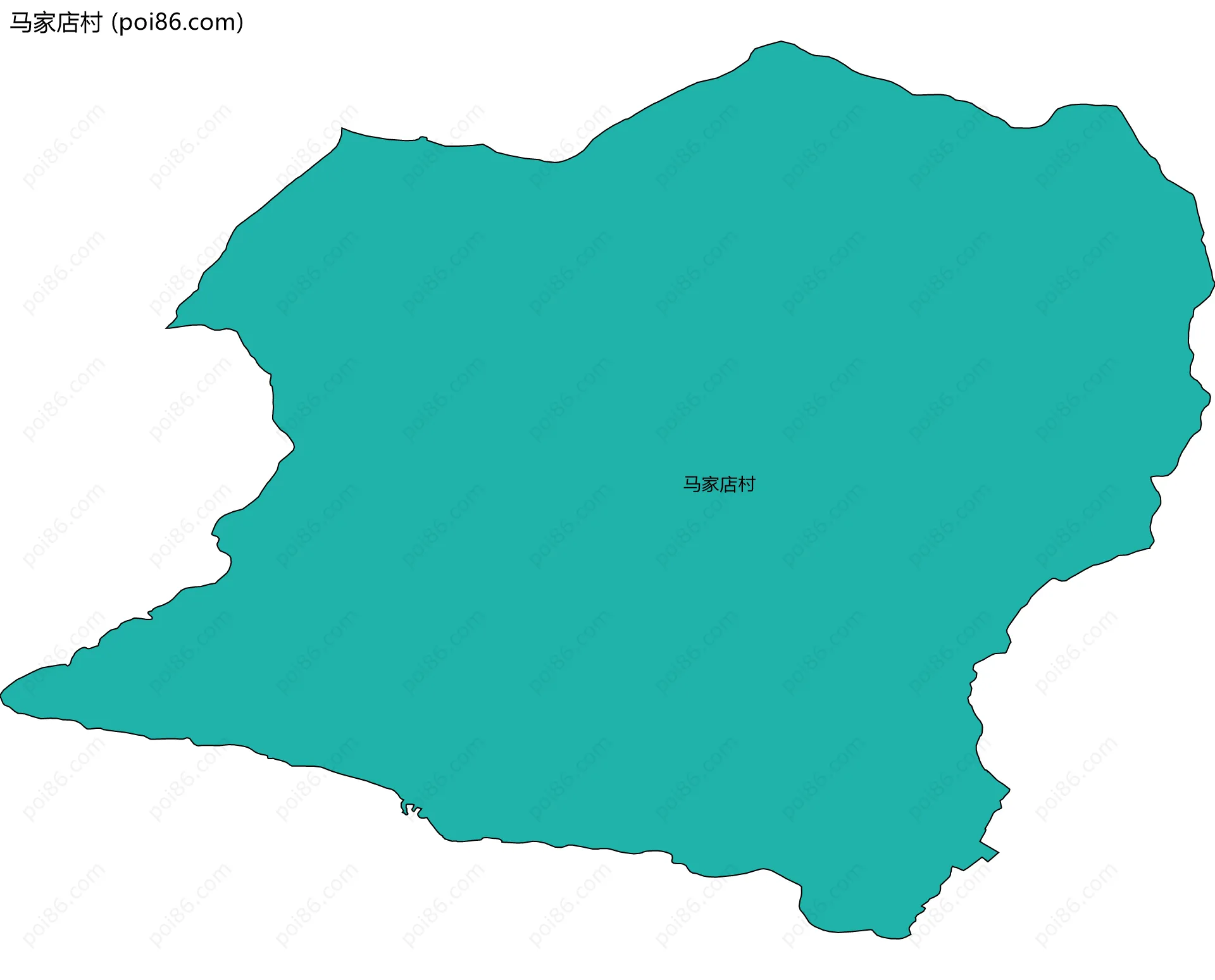 马家店村边界地图