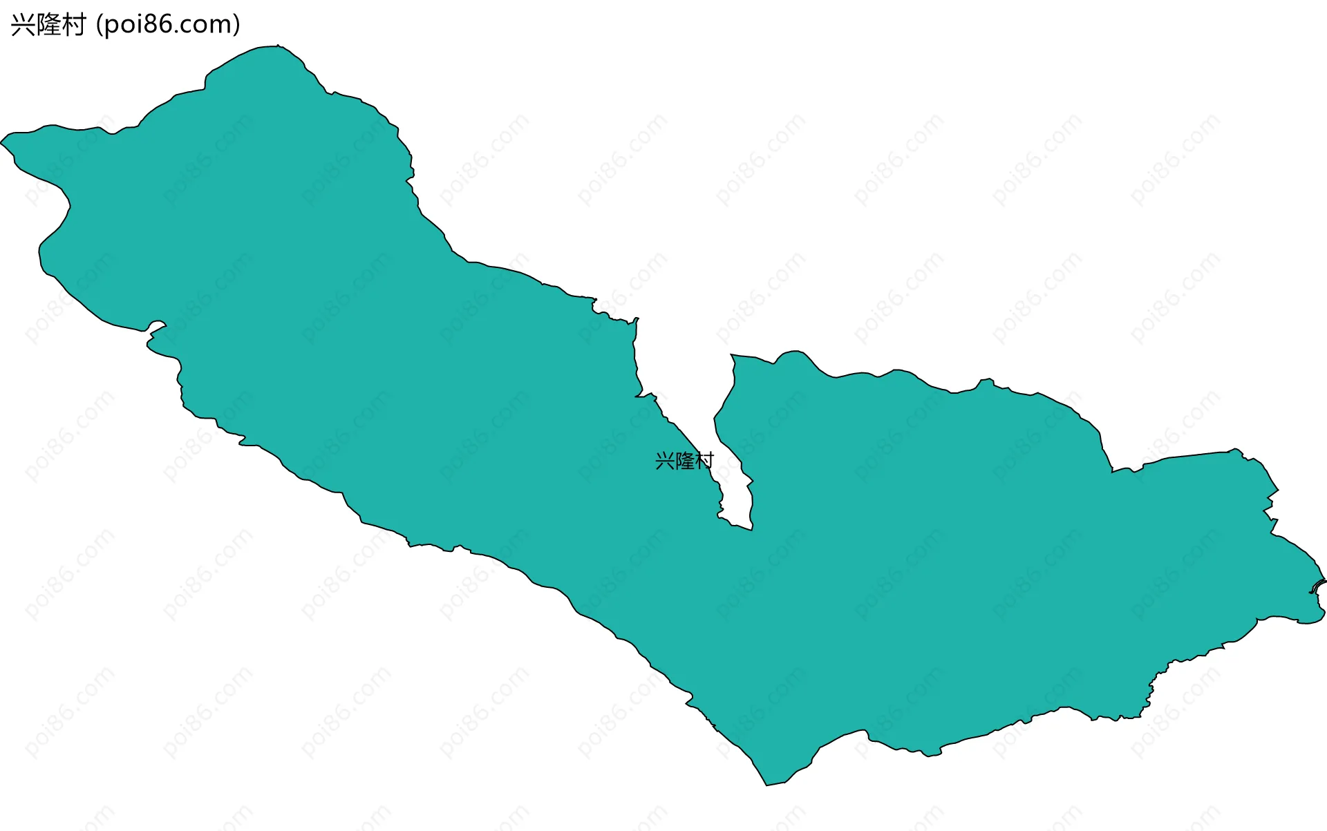 兴隆村边界地图