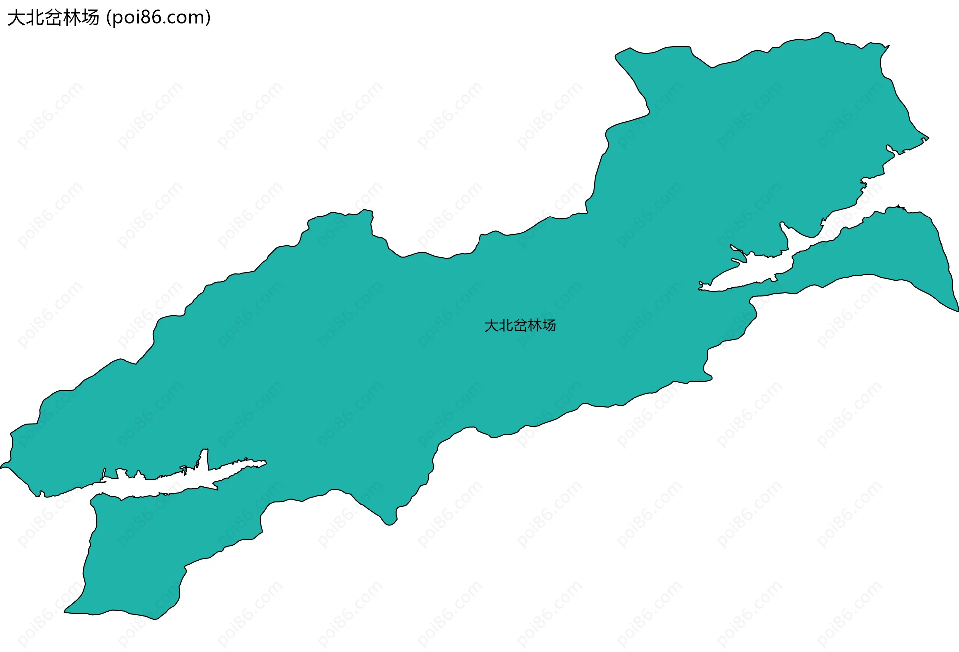 大北岔林场边界地图