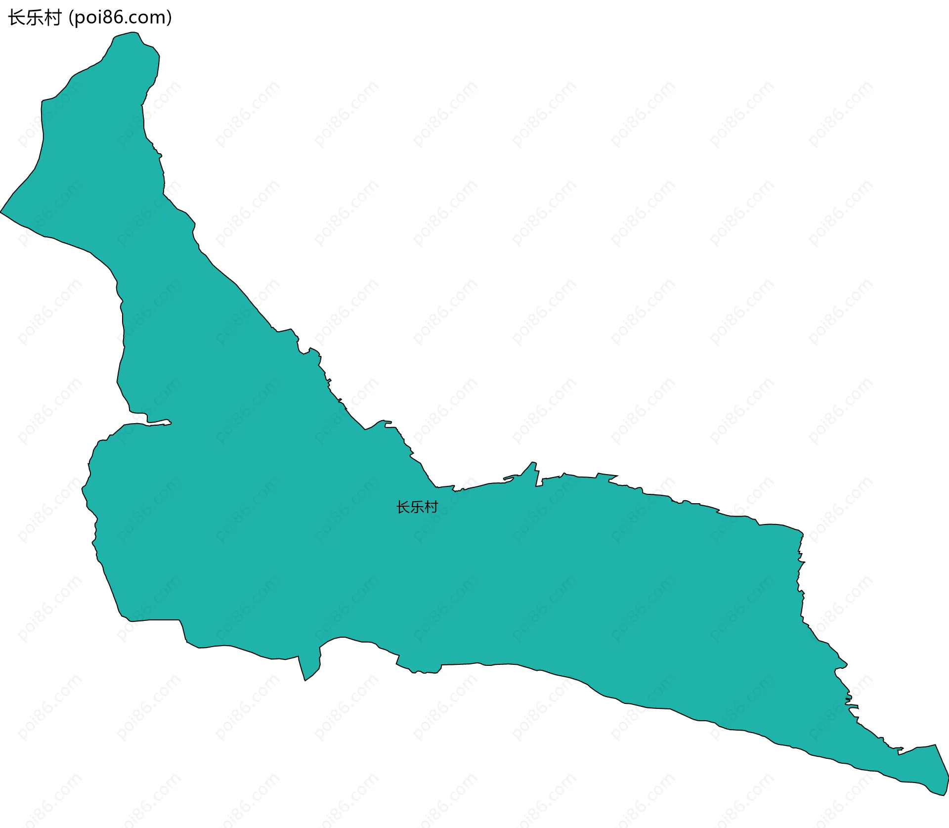 长乐村边界地图