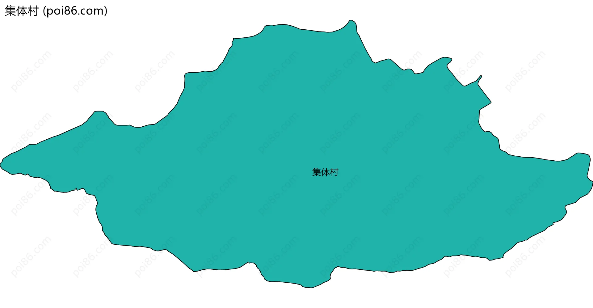 集体村边界地图