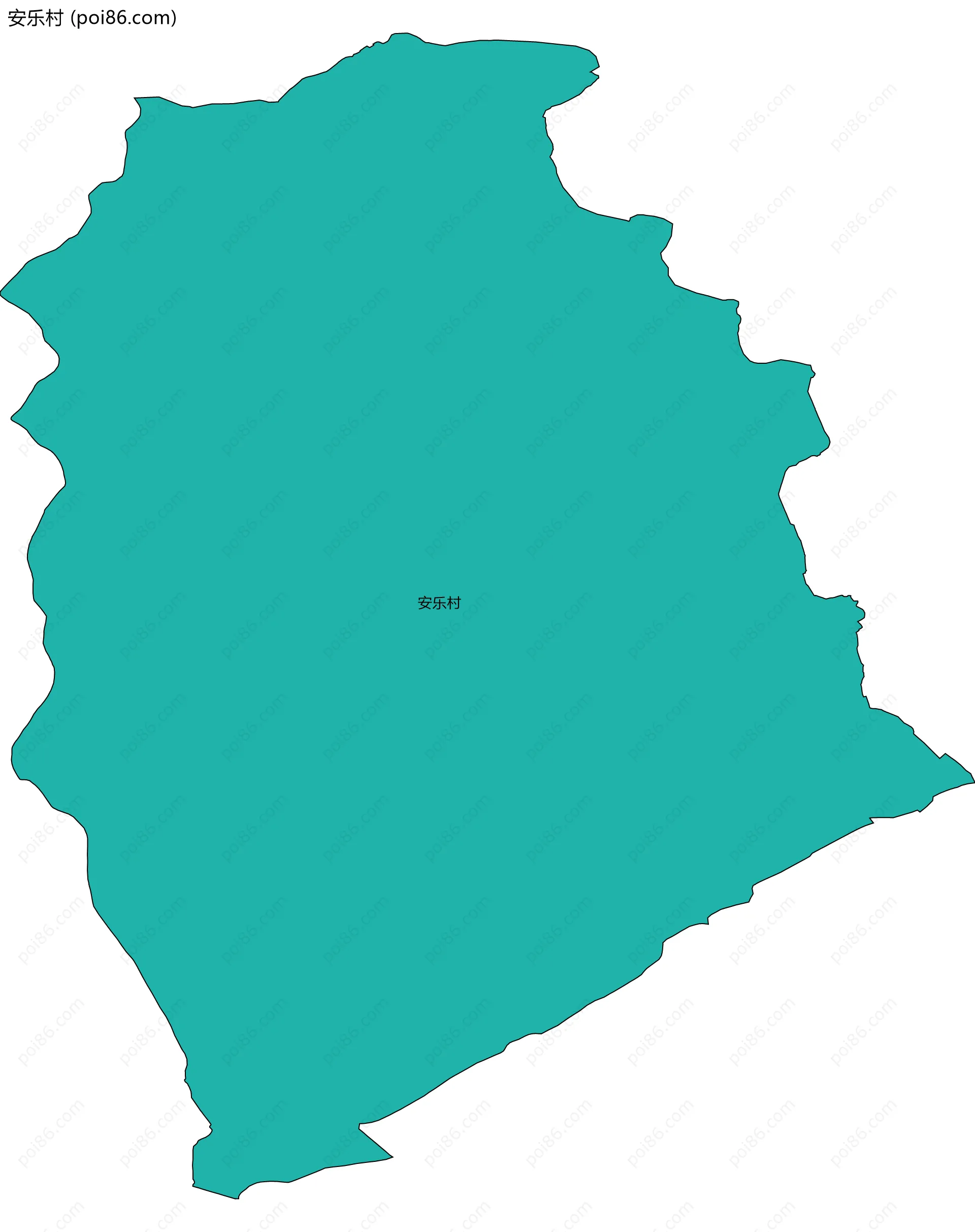 安乐村边界地图
