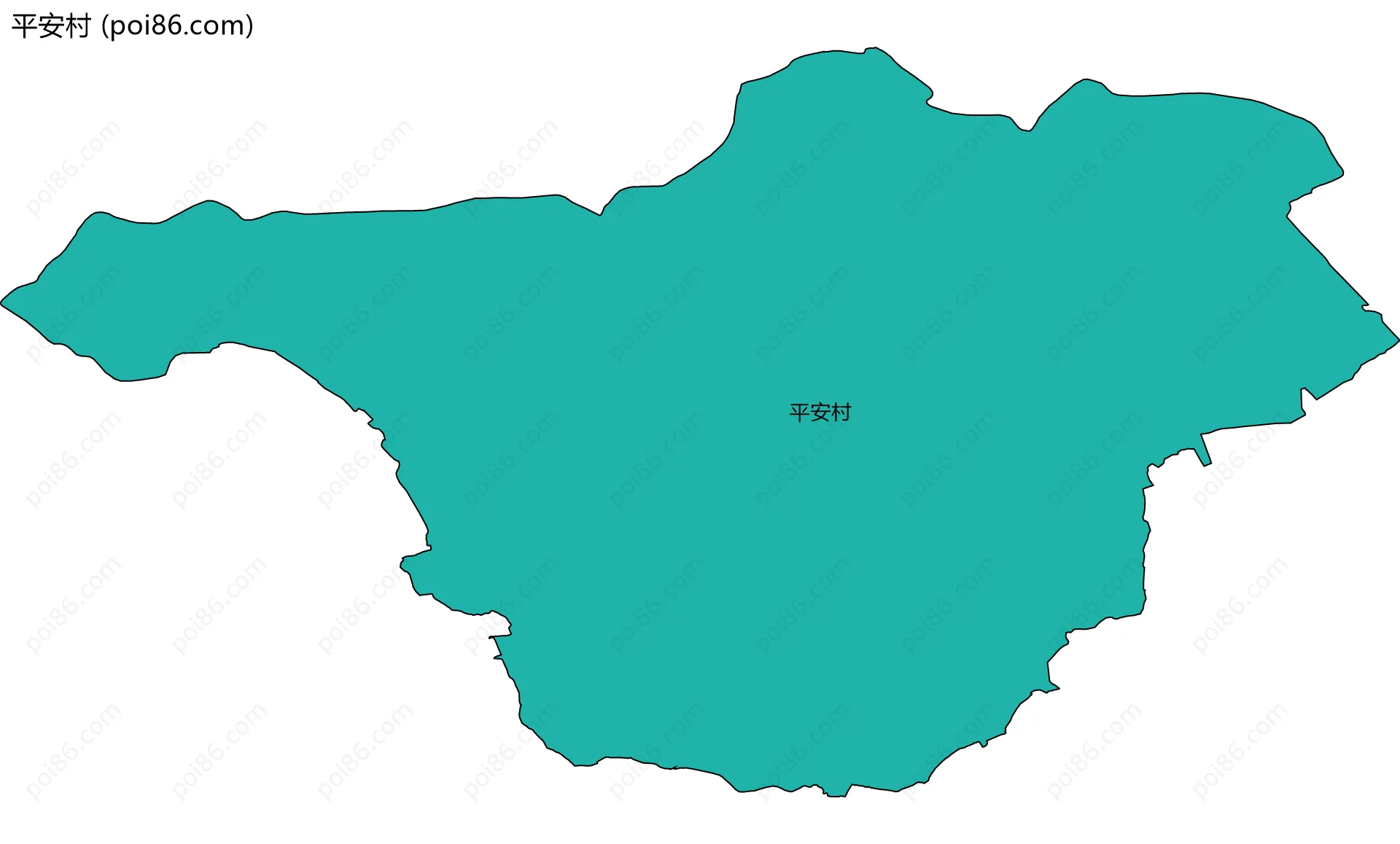 平安村边界地图