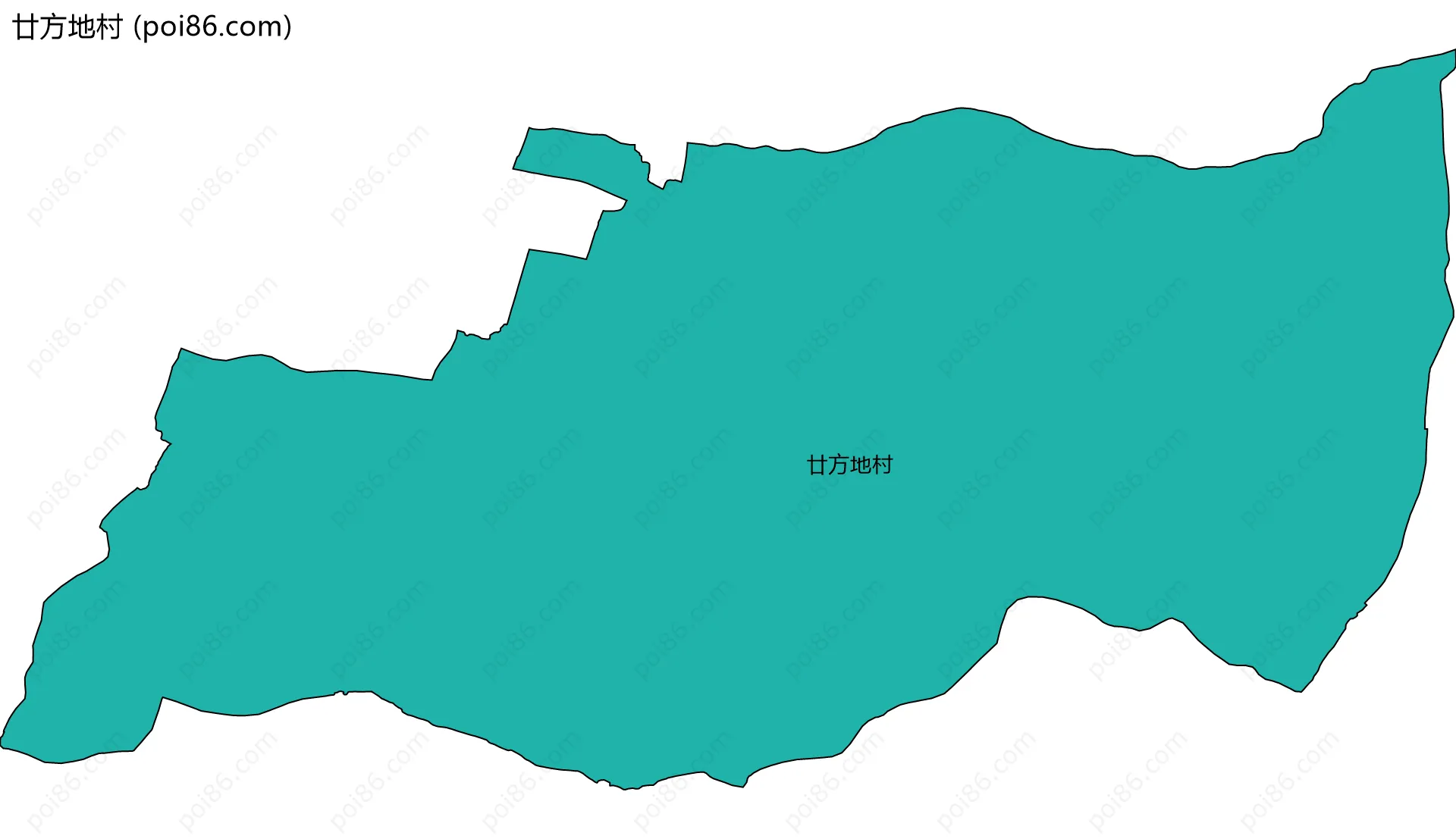 廿方地村边界地图