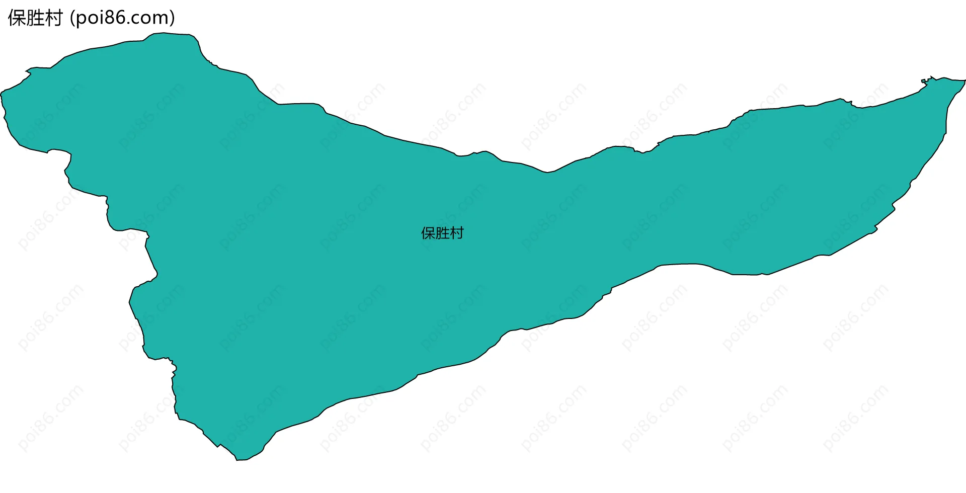 保胜村边界地图