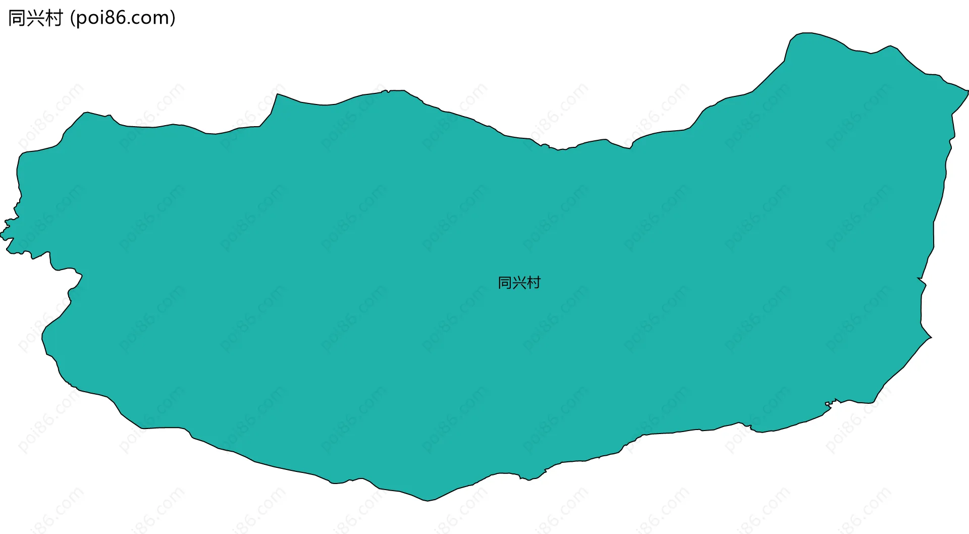 同兴村边界地图