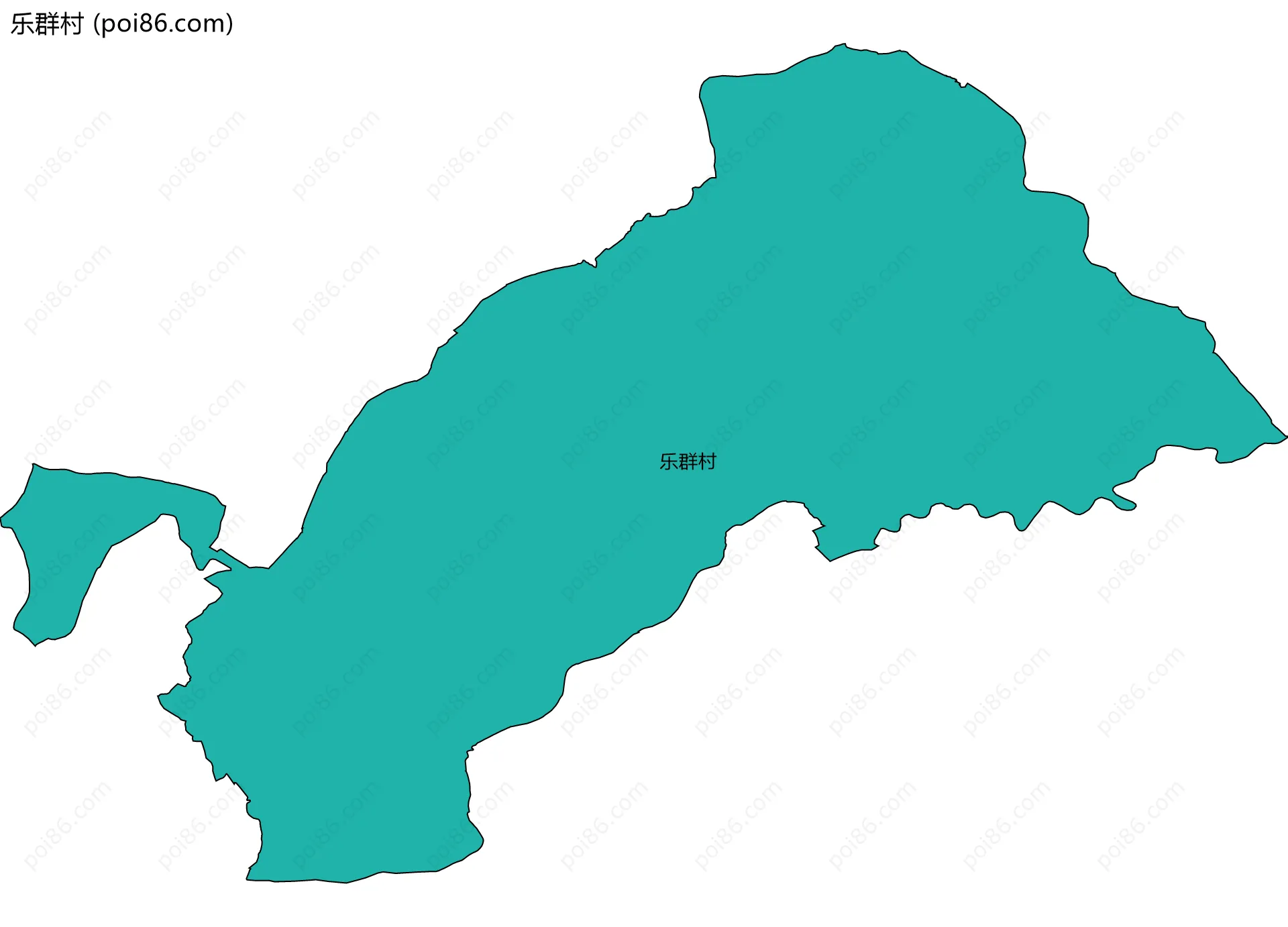 乐群村边界地图