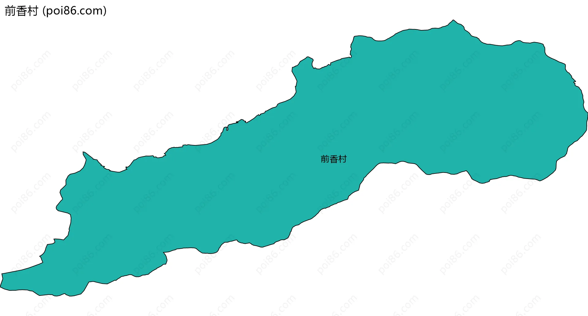 前香村边界地图