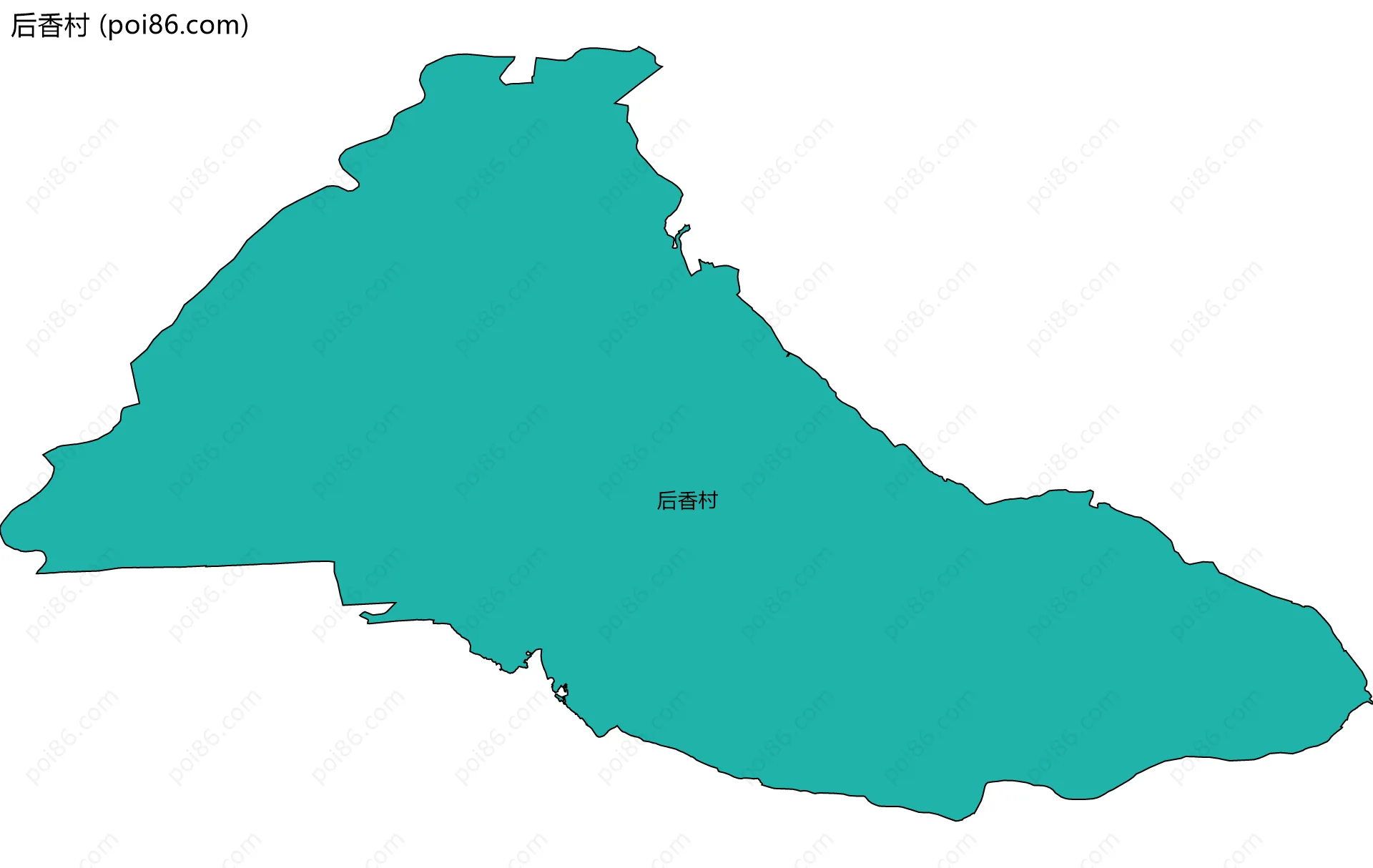 后香村边界地图