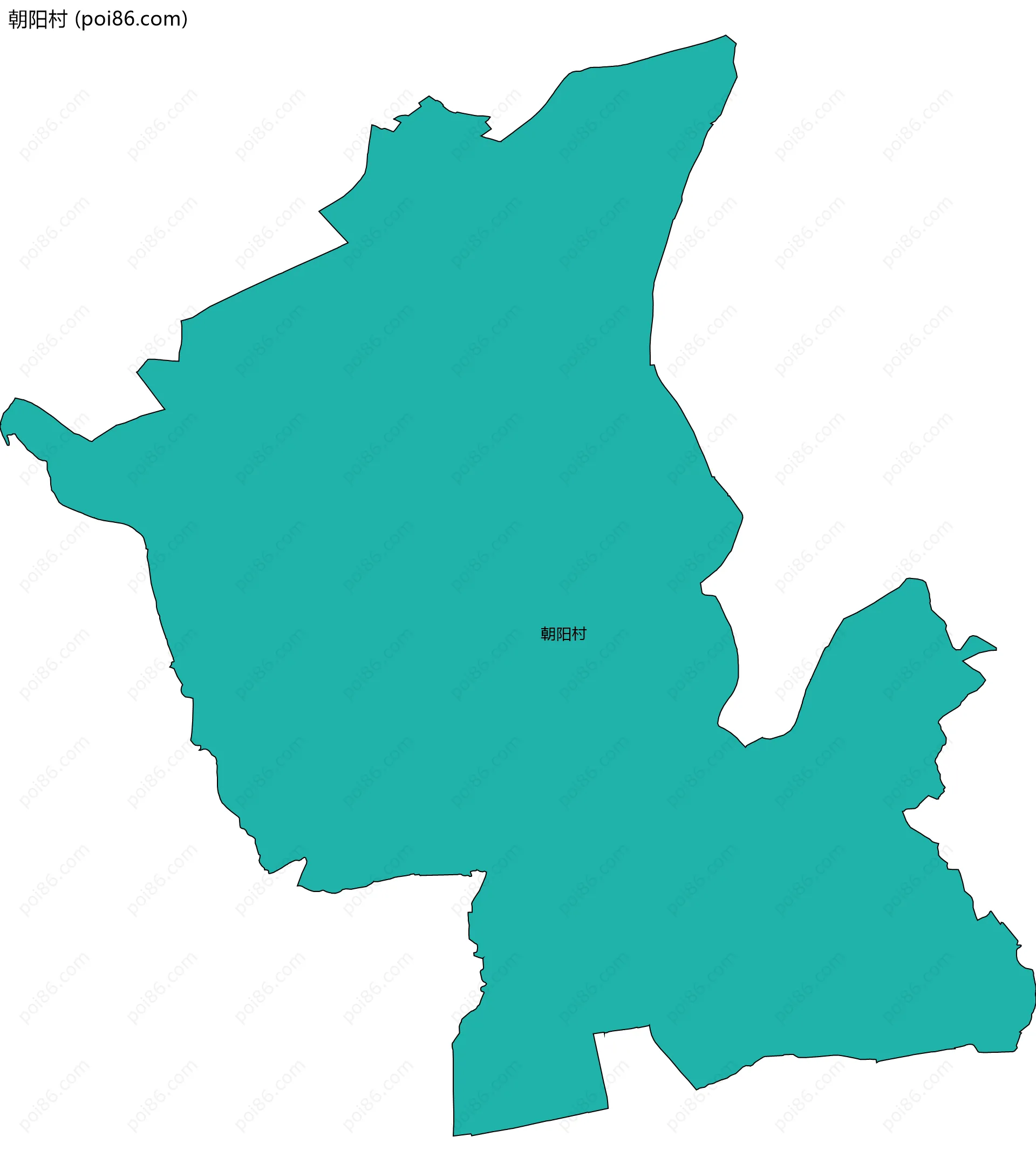 朝阳村边界地图
