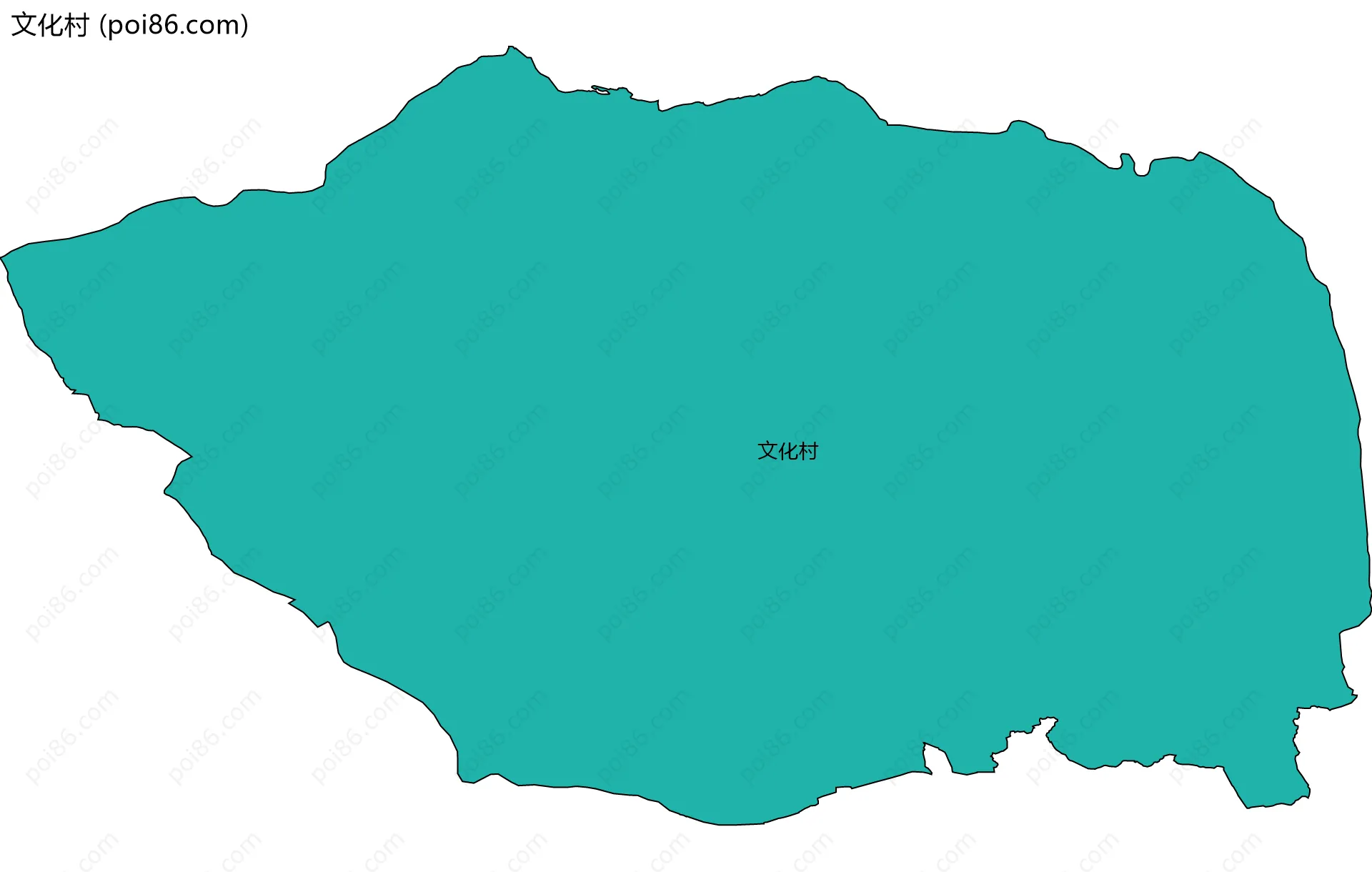 文化村边界地图