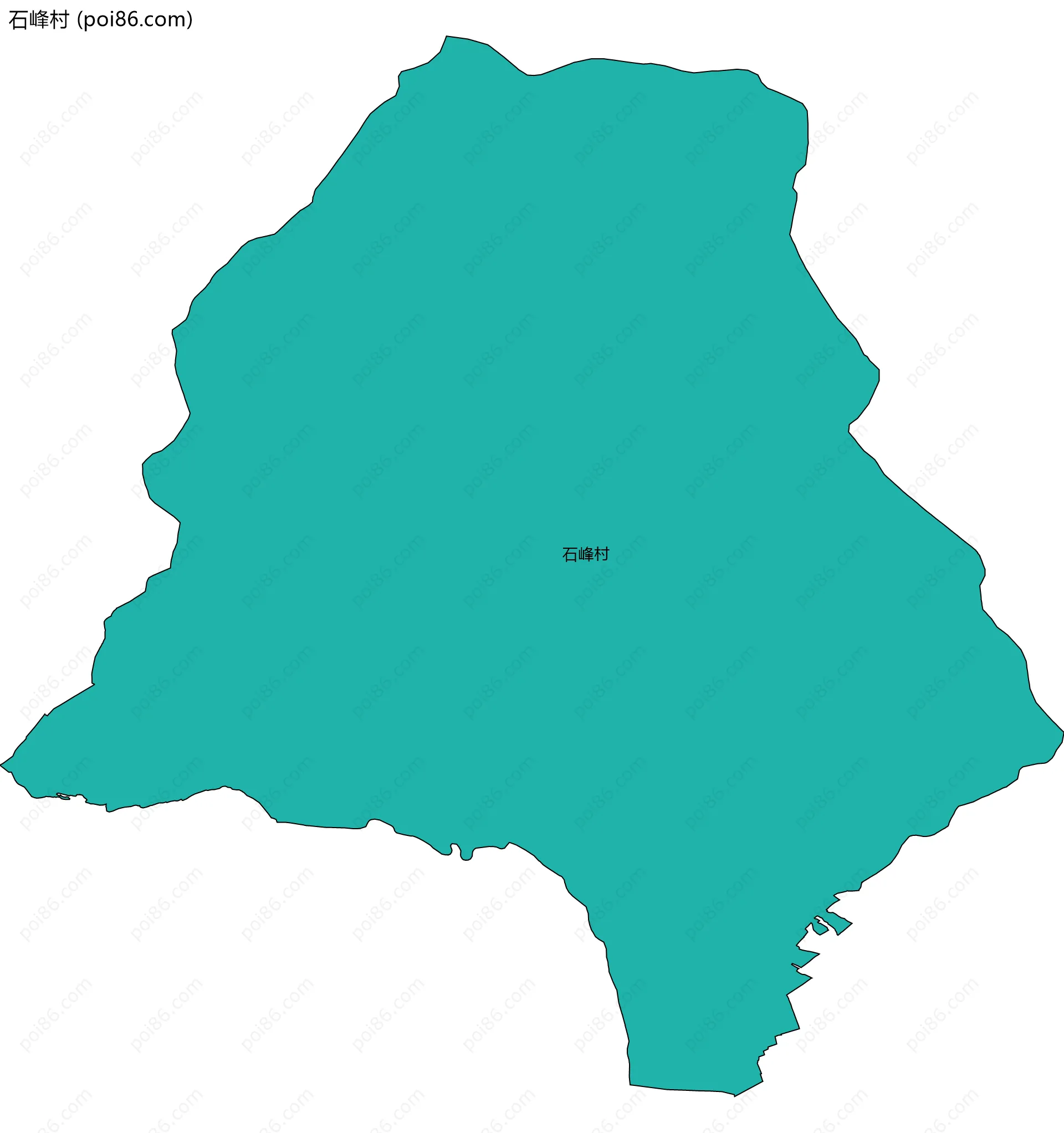 石峰村边界地图