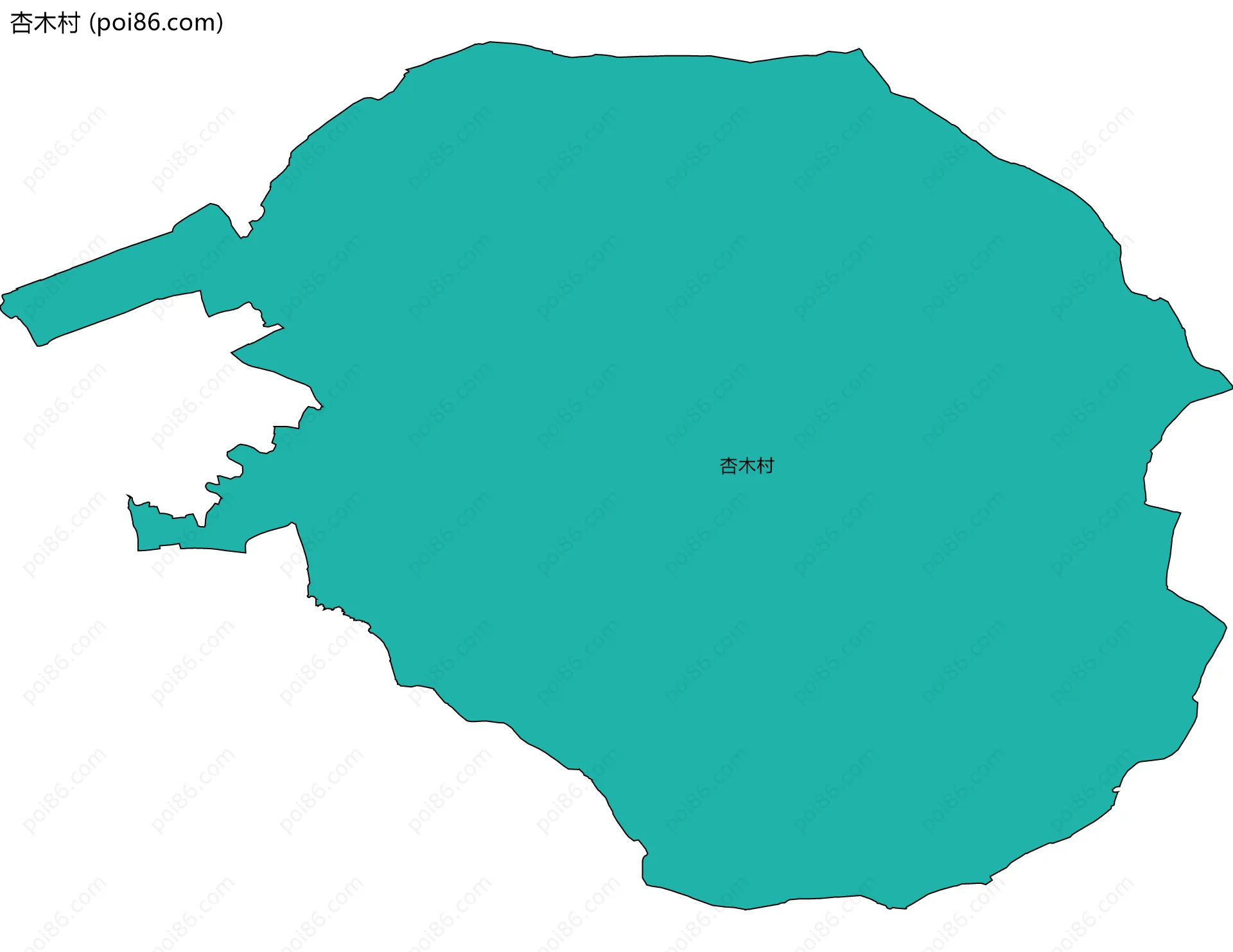 杏木村边界地图