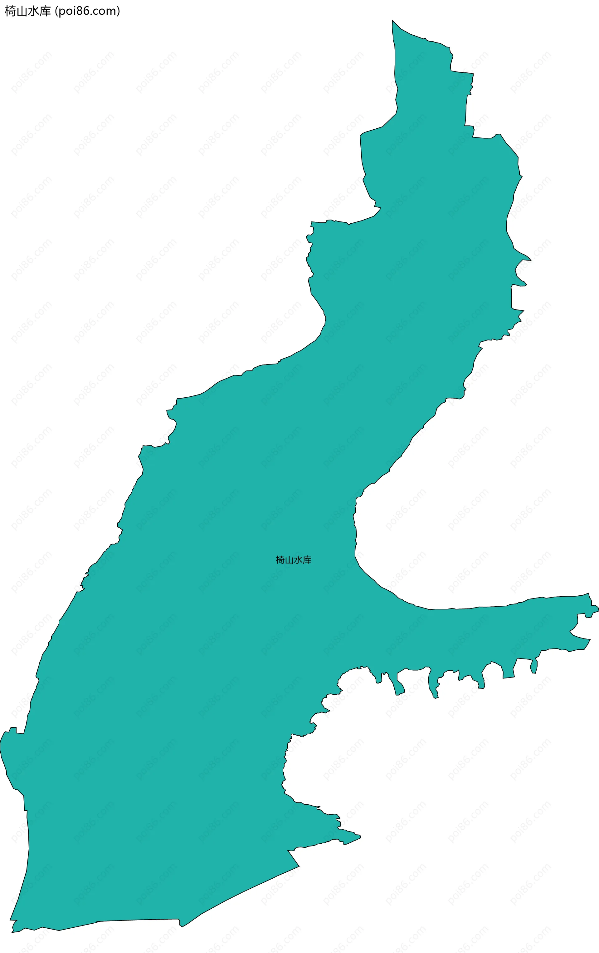 椅山水库边界地图