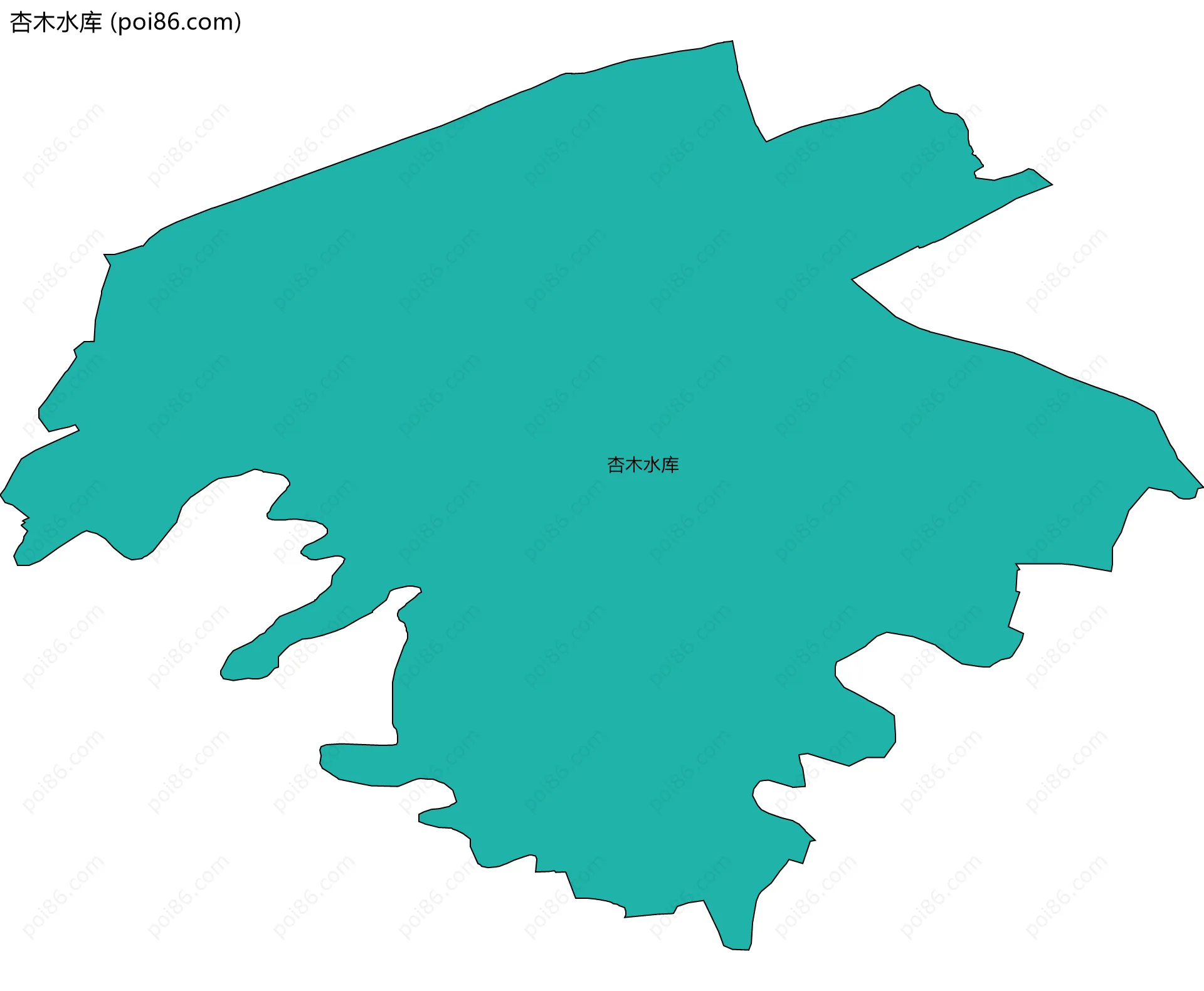 杏木水库边界地图