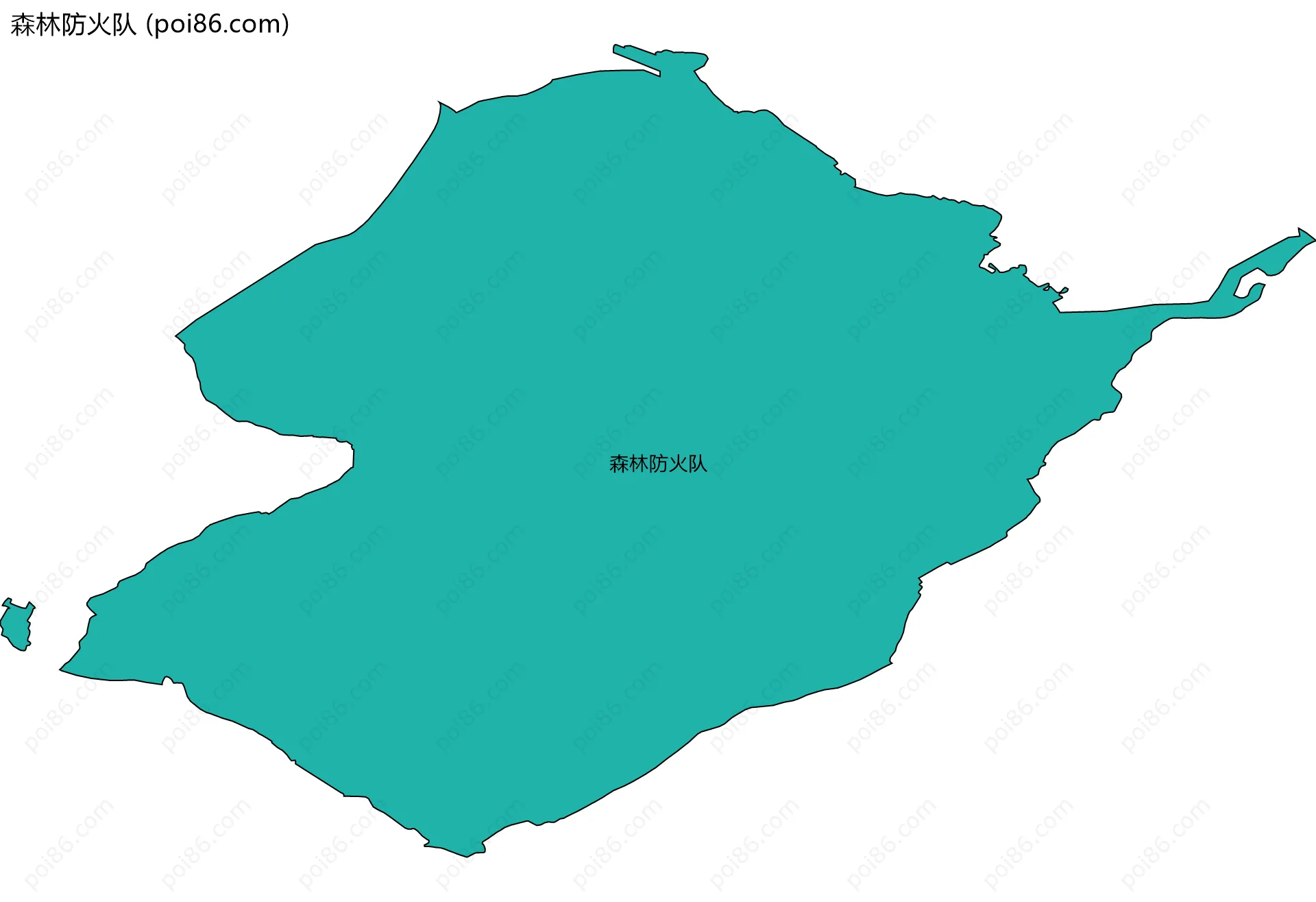 森林防火队边界地图