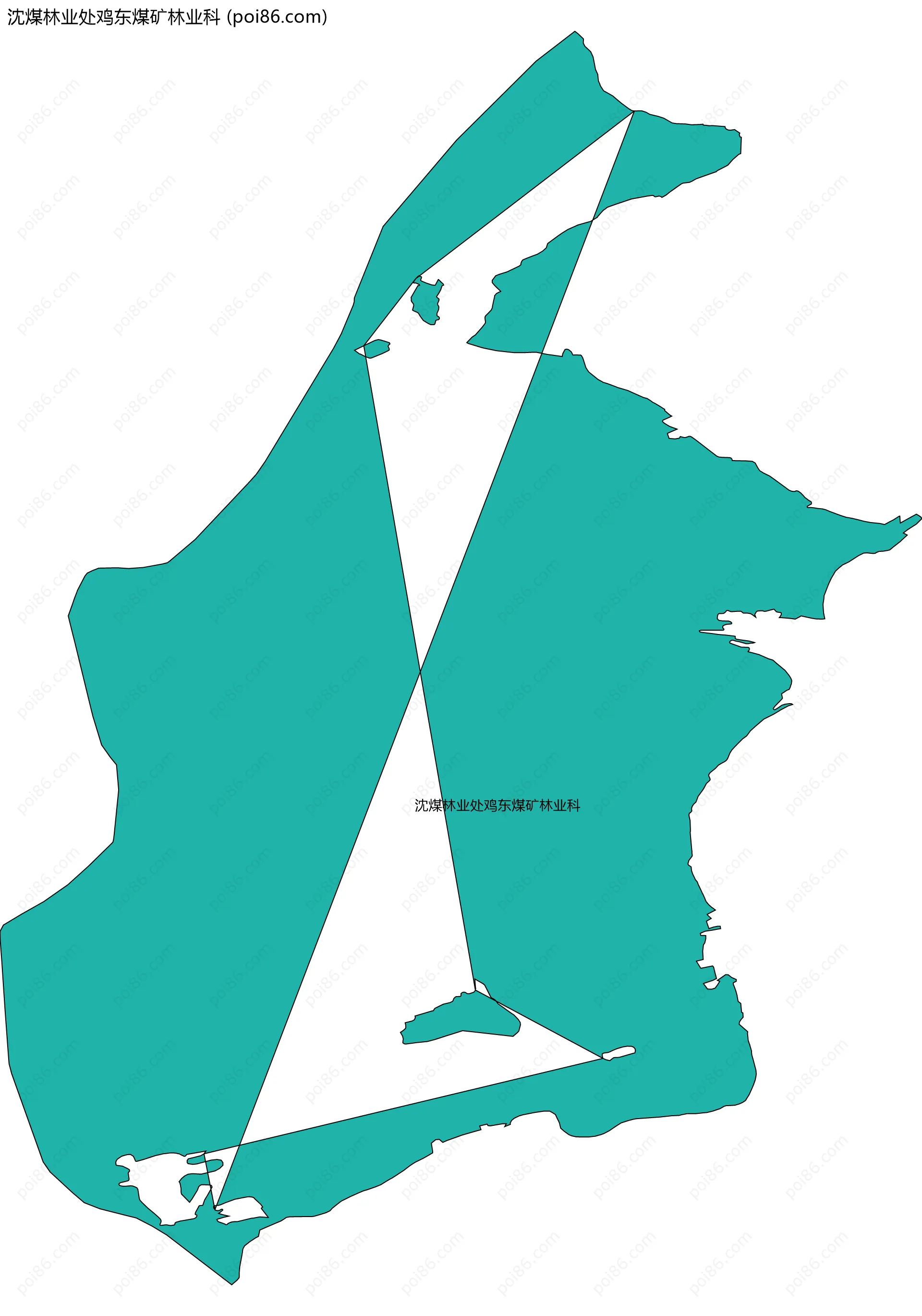 沈煤林业处鸡东煤矿林业科边界地图