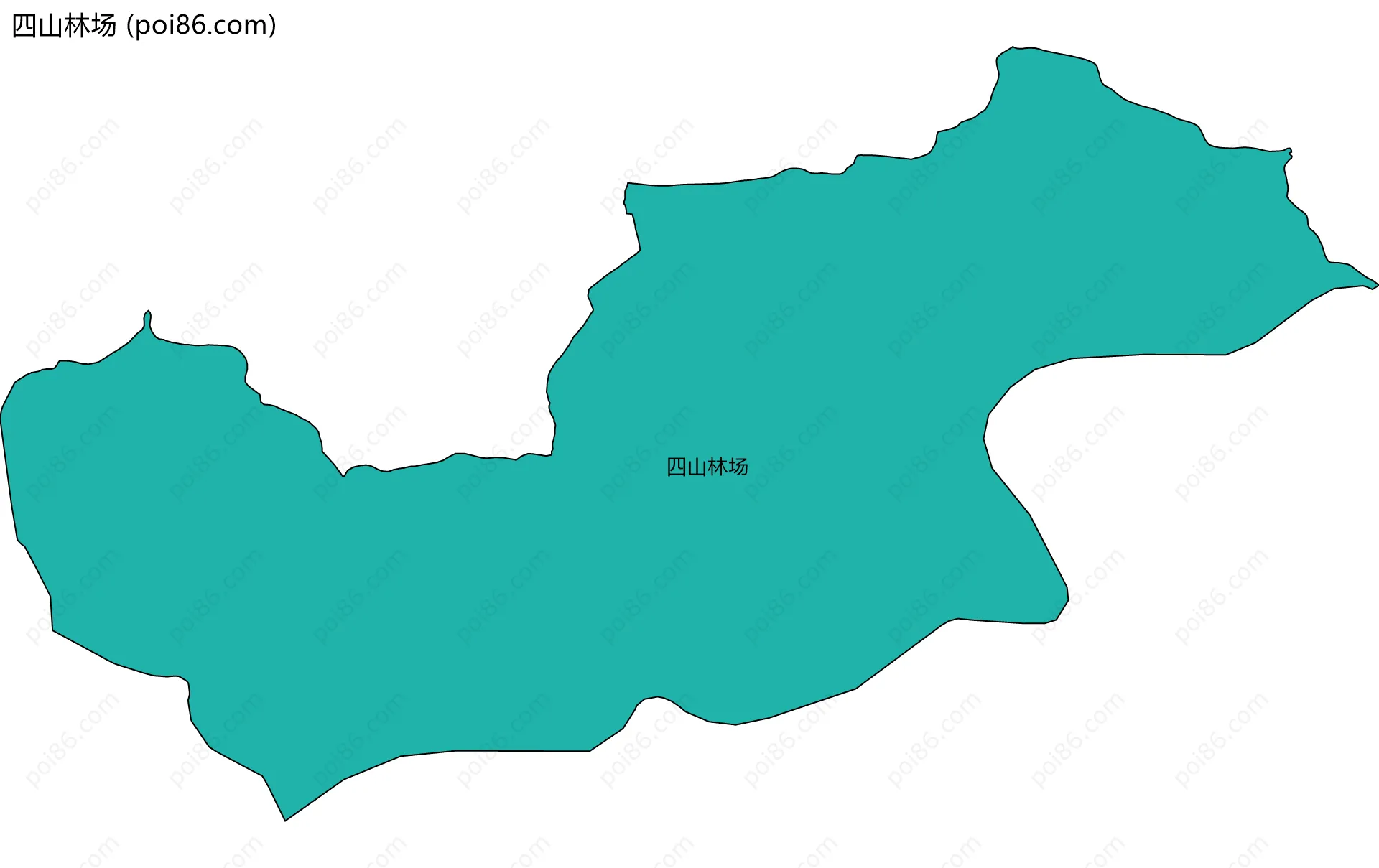 四山林场边界地图