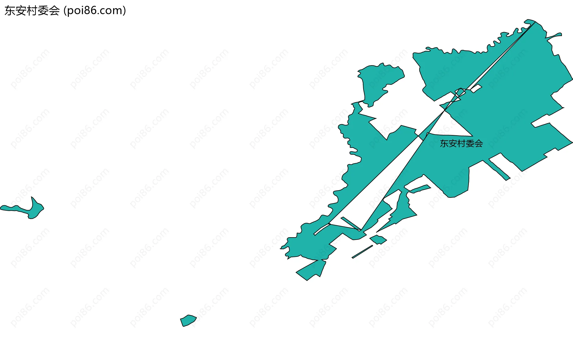 东安村委会边界地图