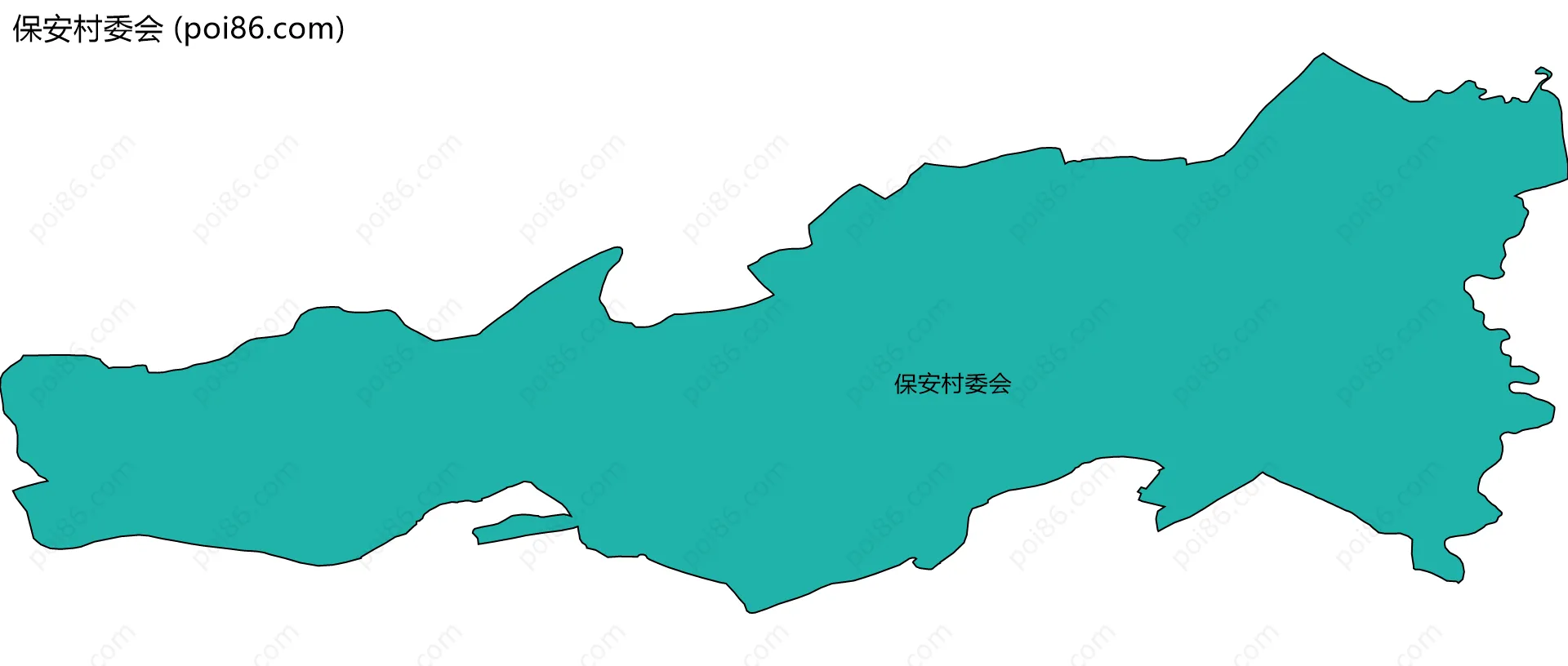 保安村委会边界地图