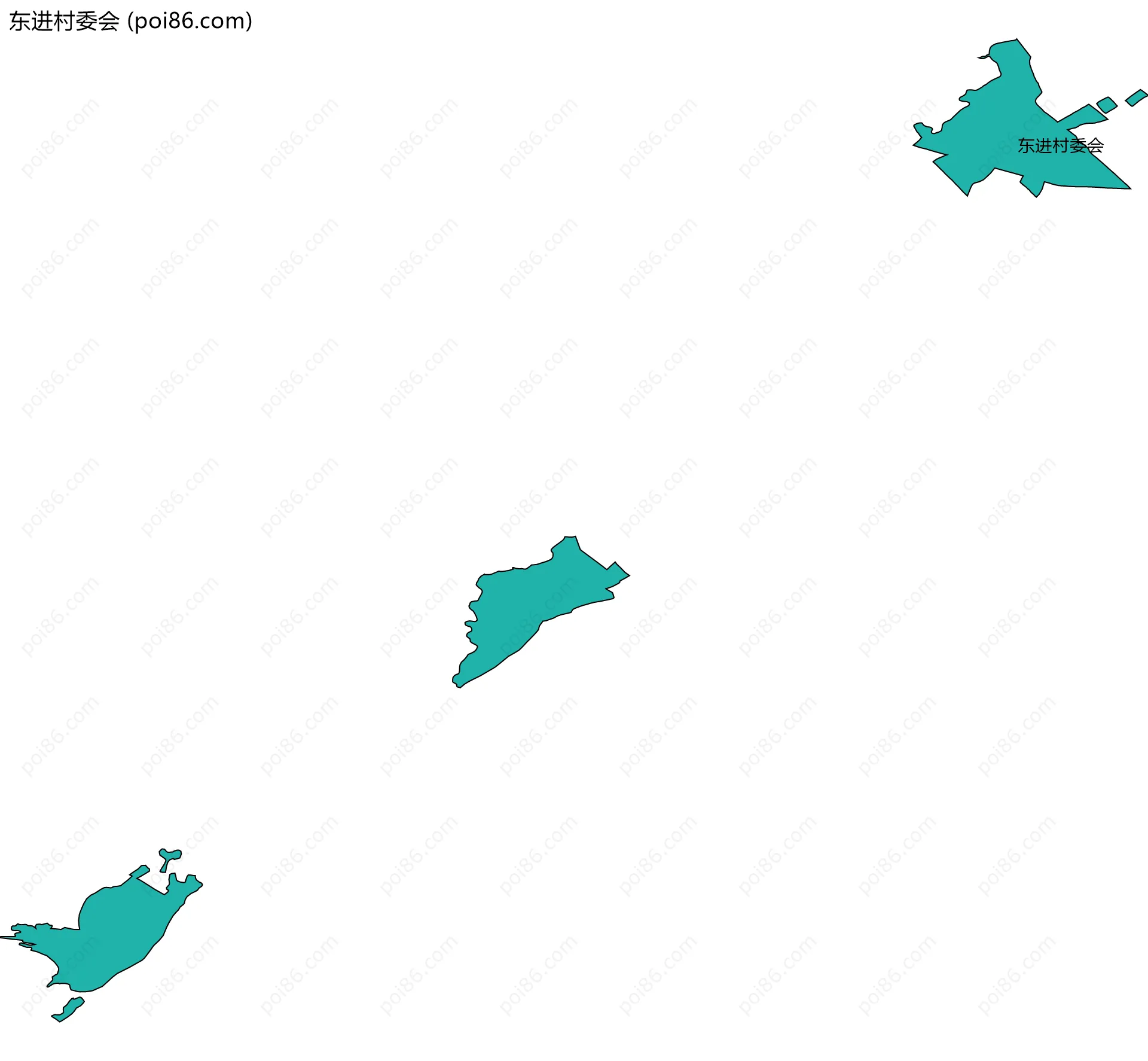 东进村委会边界地图